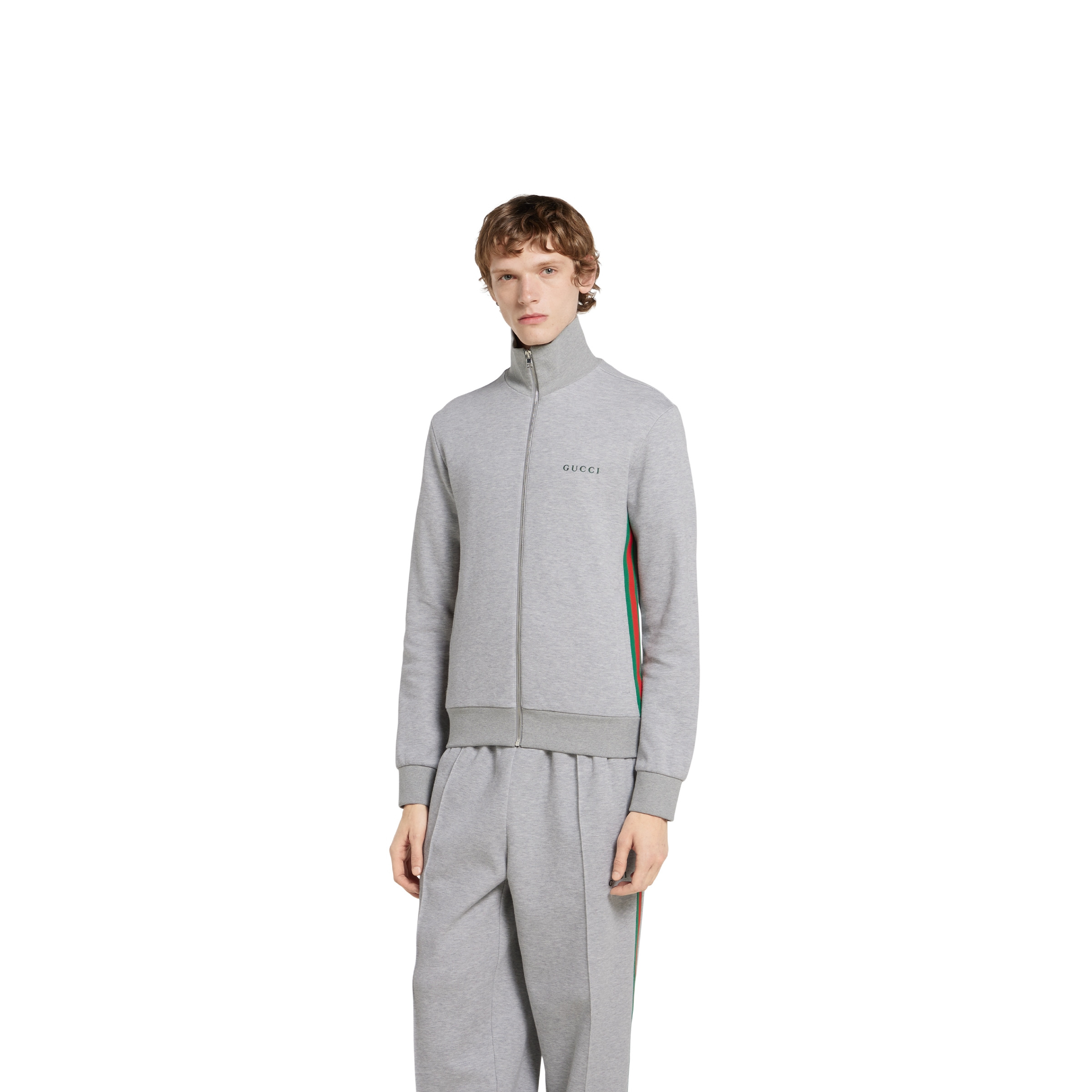 Cotton piquet double zip jacket - 3