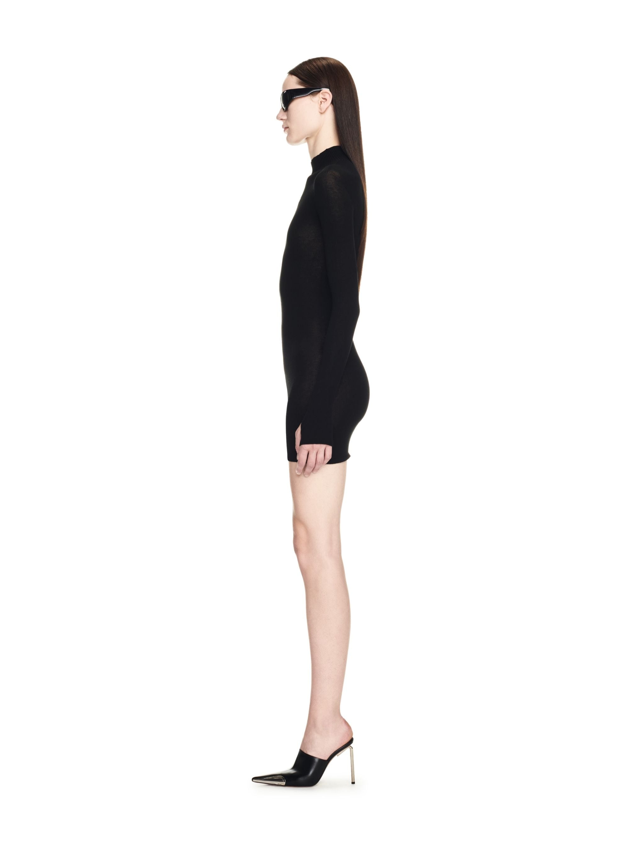 Off Stamp Slick Mini Dress - 3