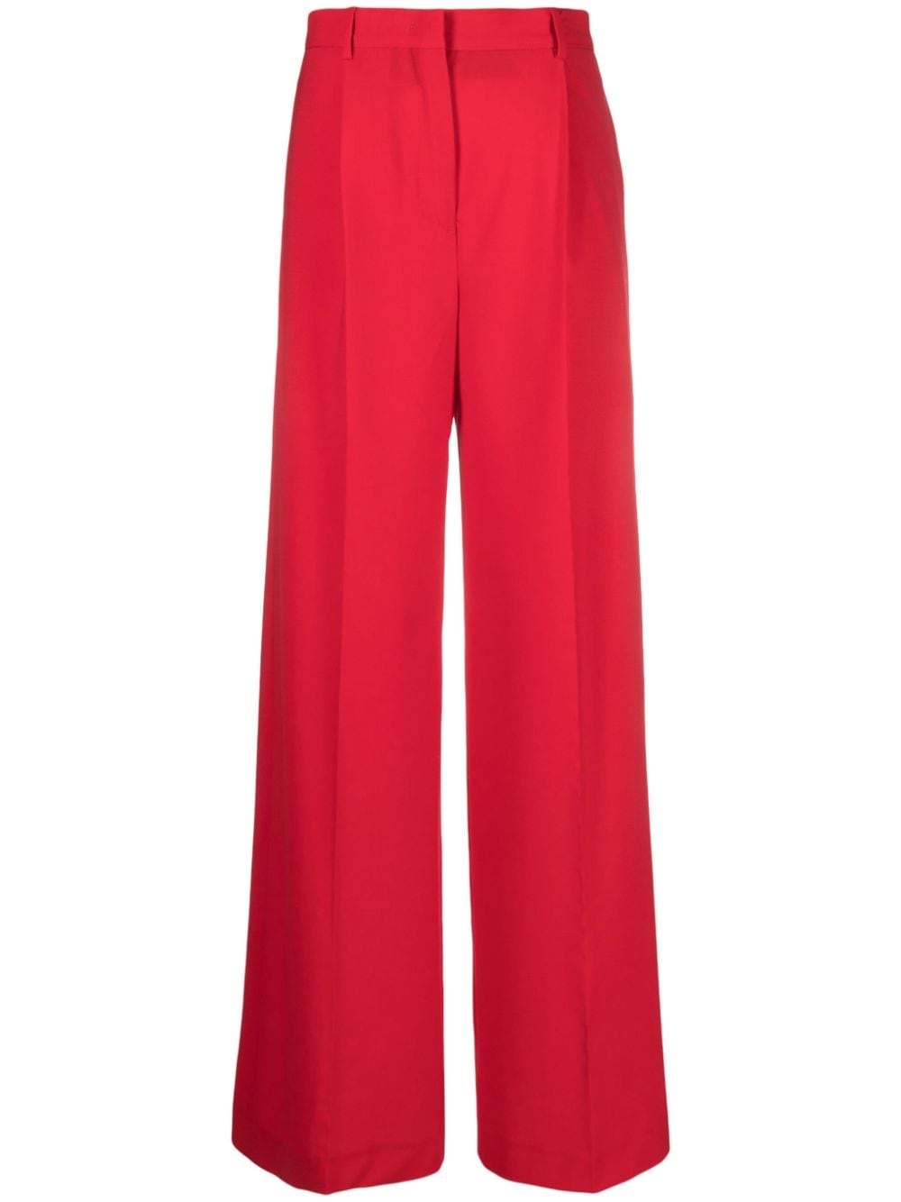 pressed-crease palazzo pants - 1