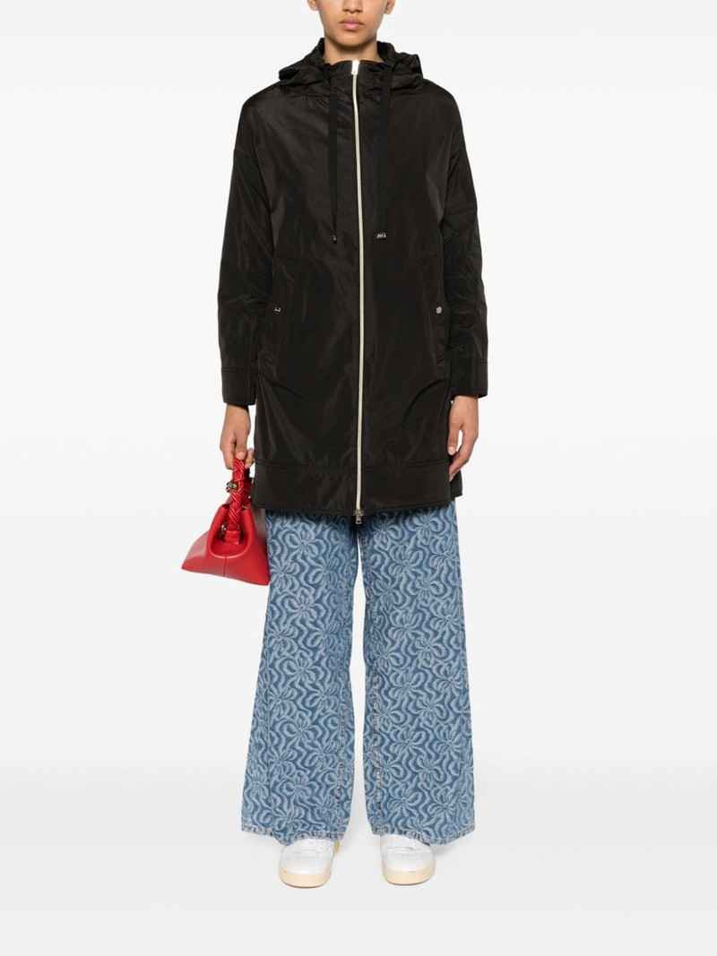 Herno zip-up hooded coat outlook