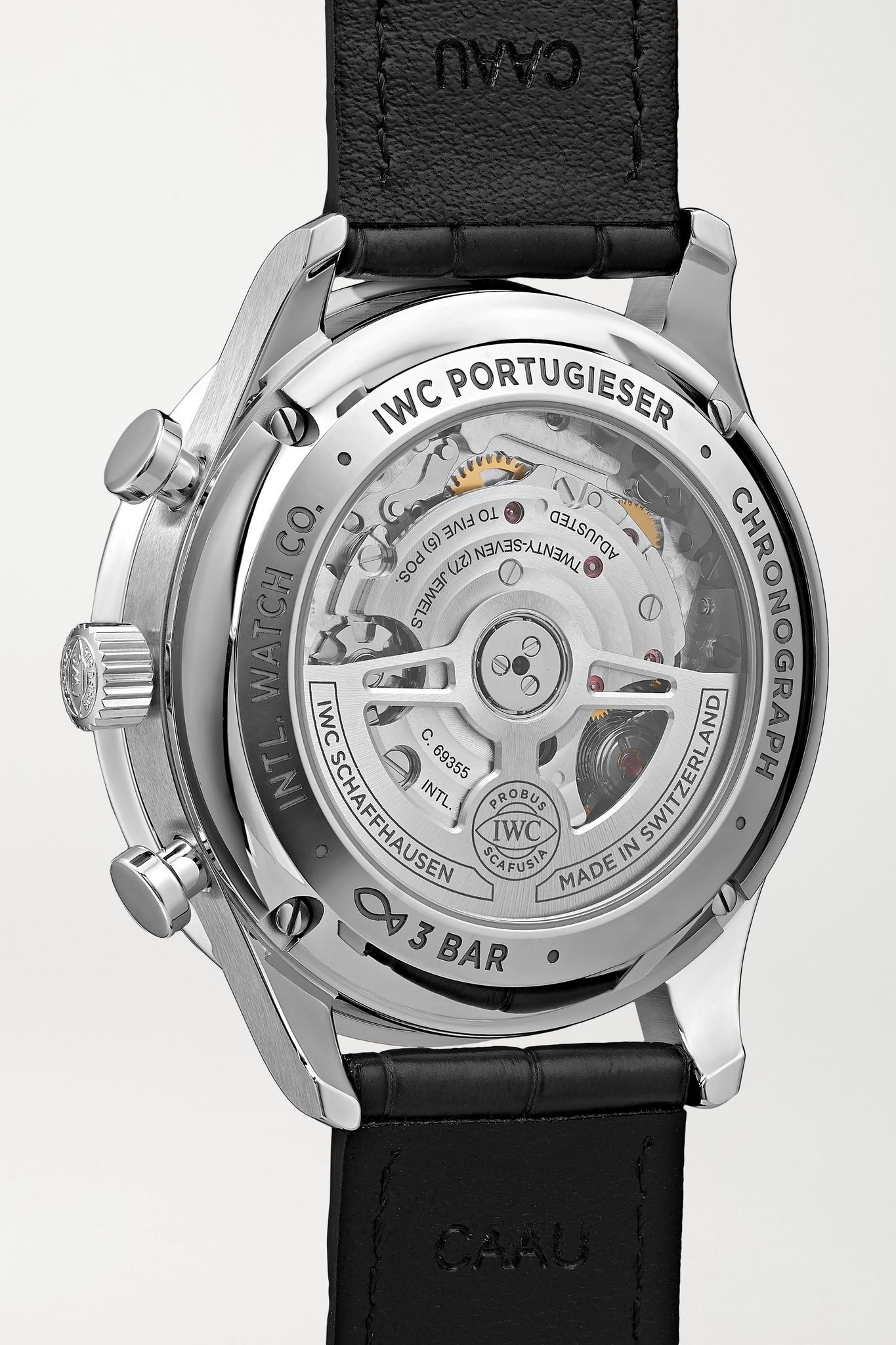 Portugieser Automatic Chronograph 41mm stainless steel and alligator watch - 4