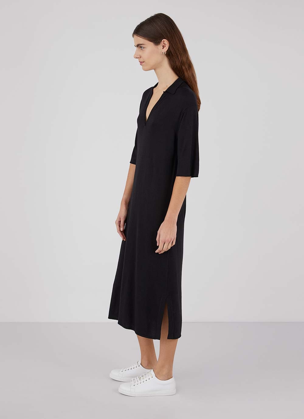 Merino Silk Polo Dress - 3