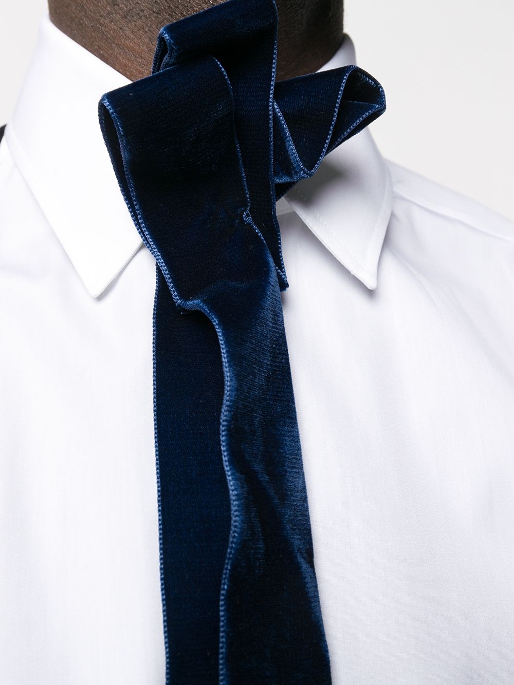 detachable tie detail shirt - 5