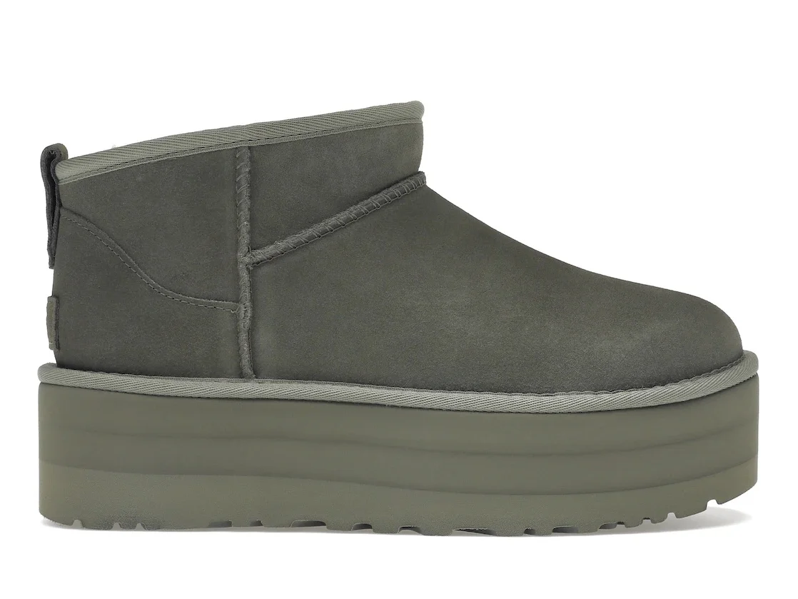 UGG Classic Ultra Mini Platform Boot Moss Green (Women's) - 1
