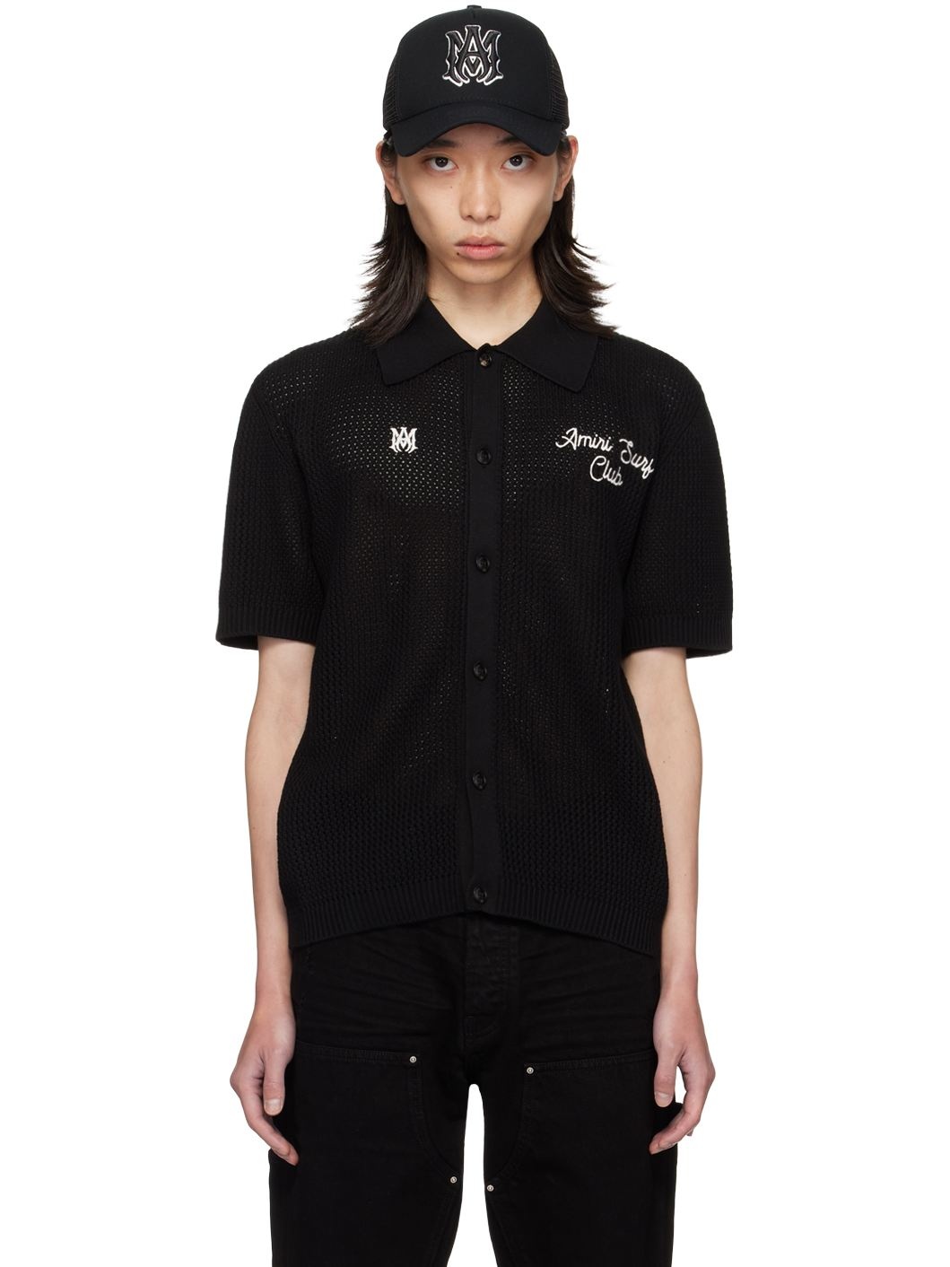 Black 'Amiri Surf Club' Shirt - 1