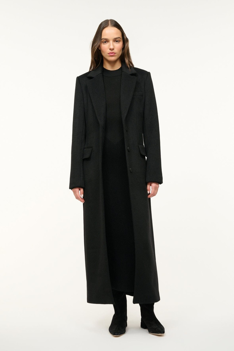 STAUD STAUD SANZA COAT BLACK outlook