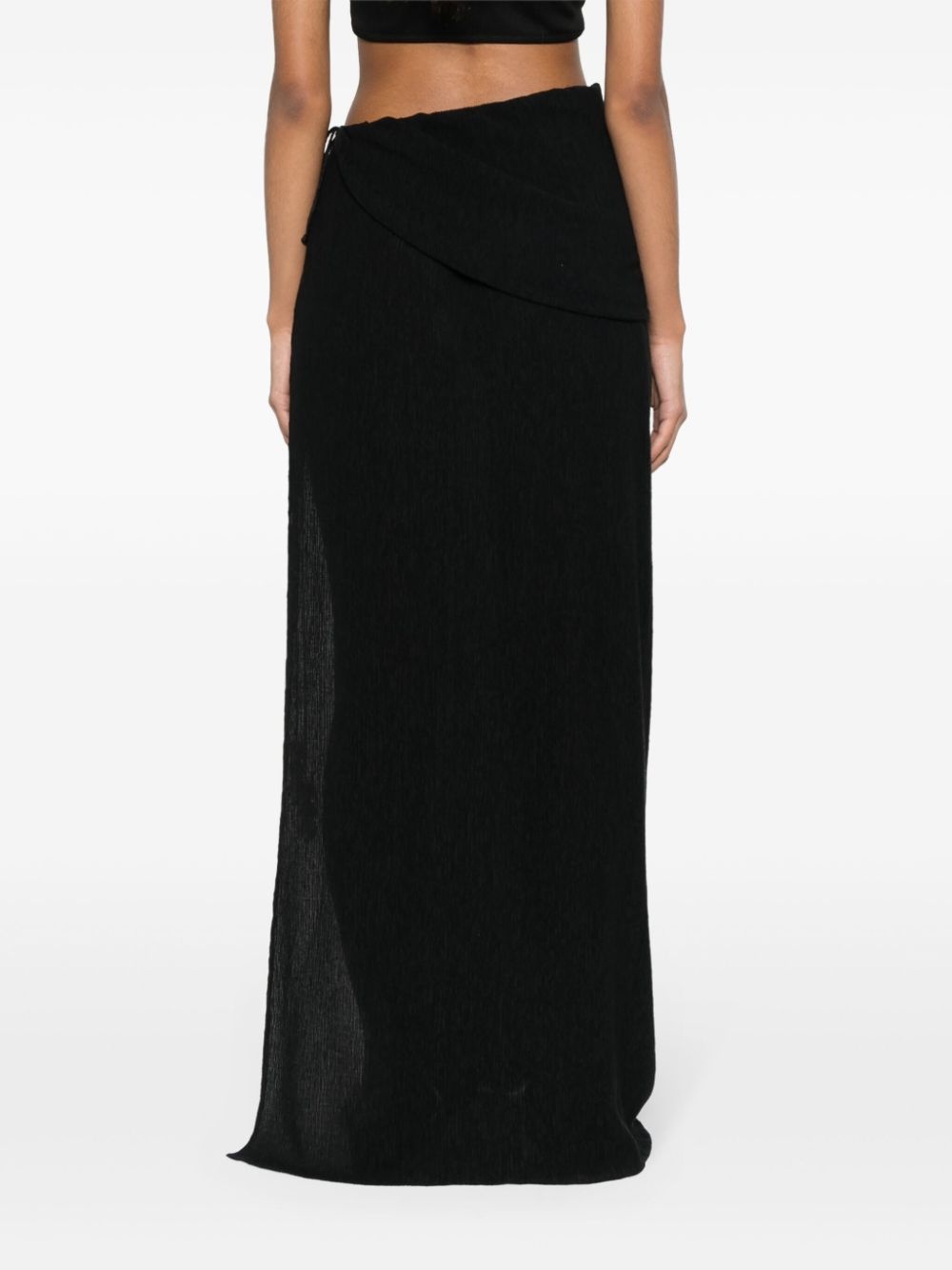 asymmetric-design skirt - 4