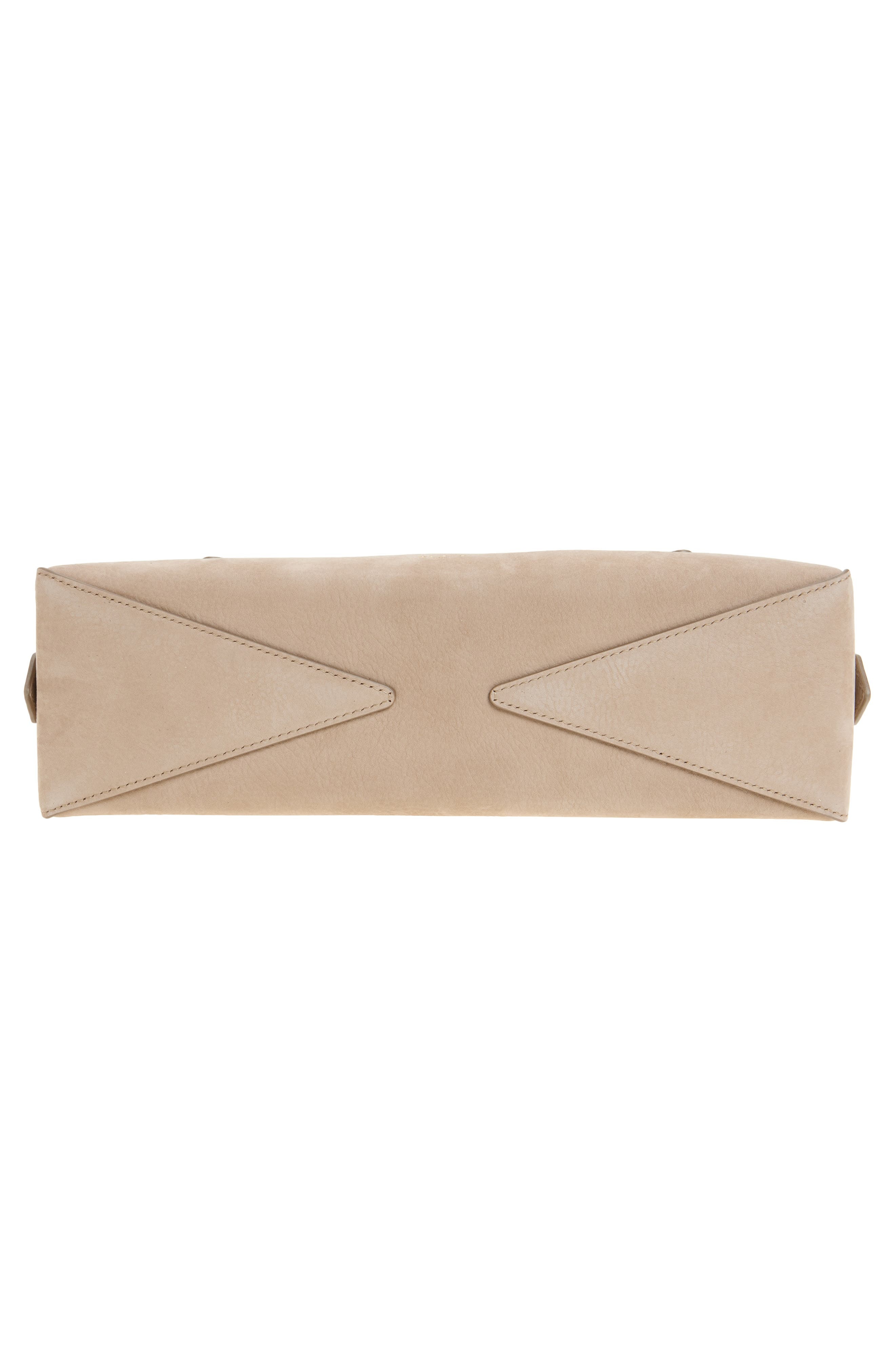 Alaïa Medium Le Teckel Suede East/West Shouder Bag in Grege at Nordstrom - 5