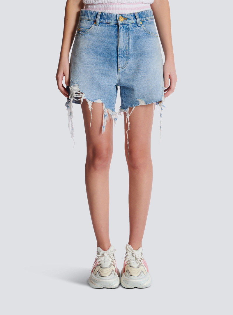 Light blue denim shorts 5