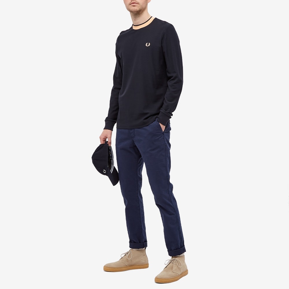 Fred Perry Long Sleeve Crepe Jersey Tee - 6