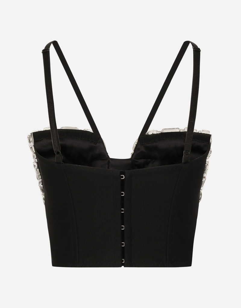 Dolce & Gabbana Corset top with rhinestone embellishment outlook