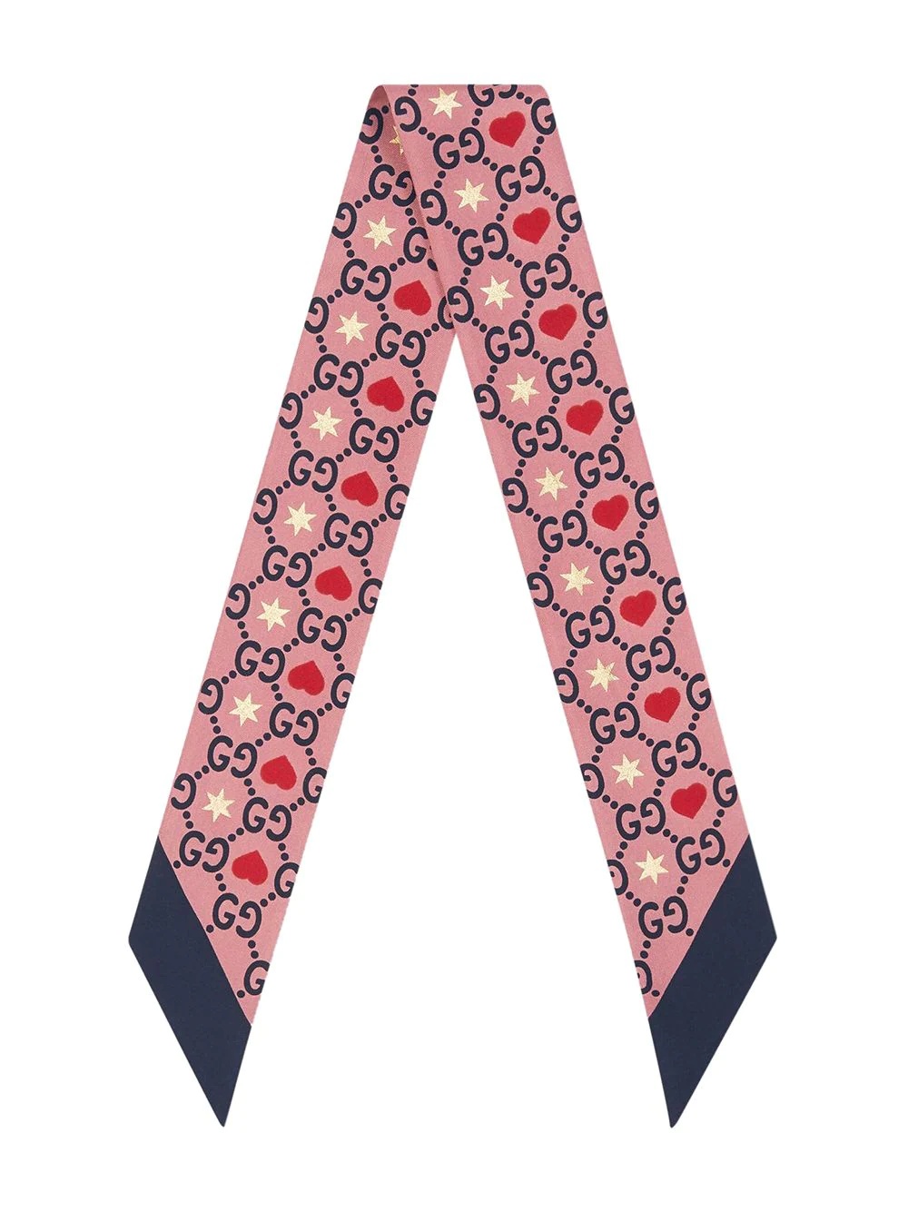 GG heart-print monogram scarf - 2