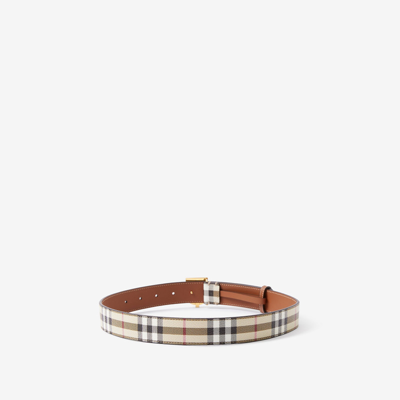 Burberry Check and Leather TB Belt outlook