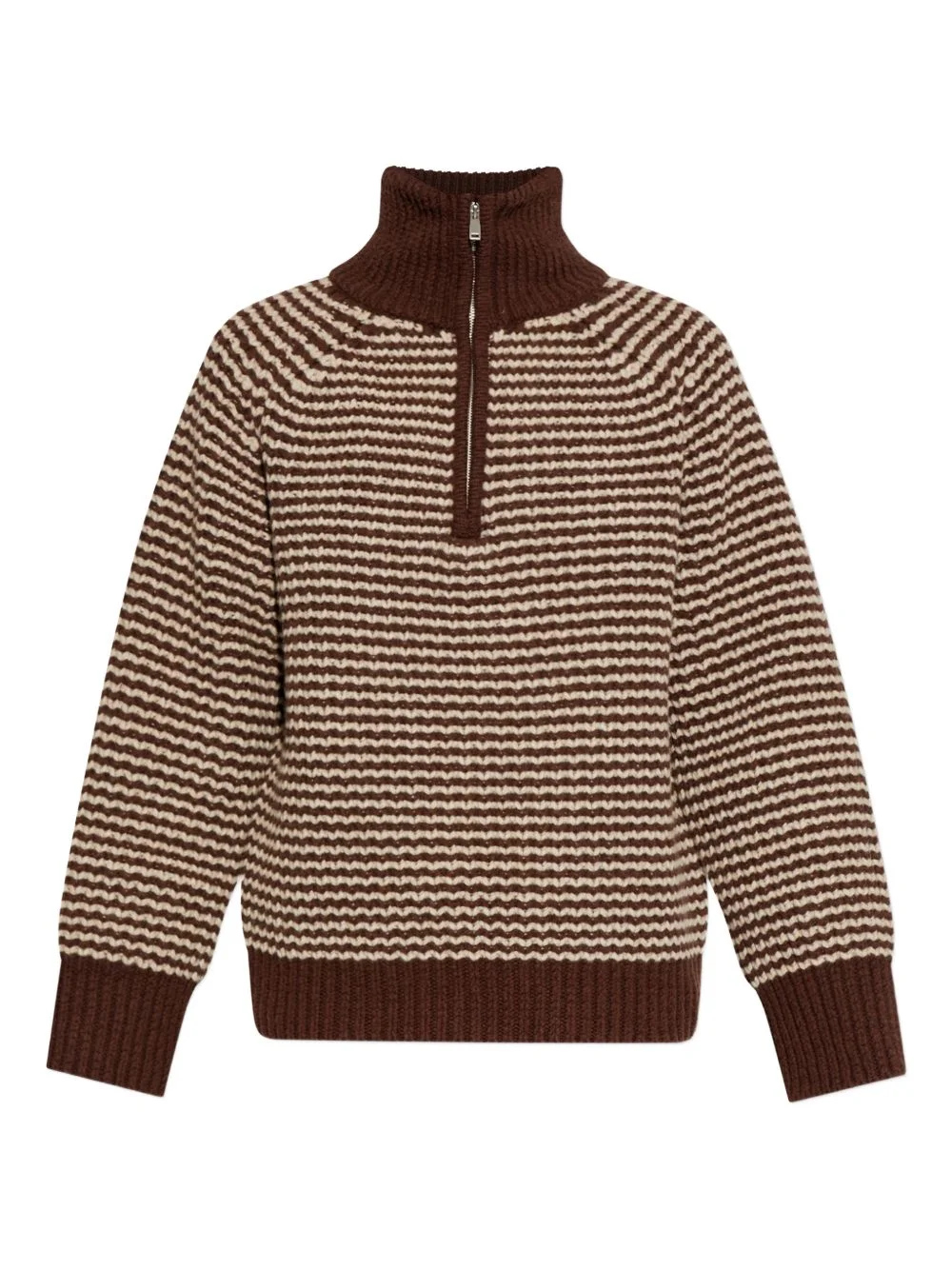 Bristol striped zip-neck sweater - 1