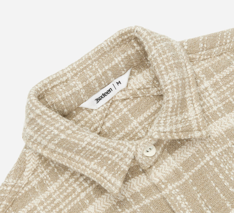 Crosscut Flannel - Alabaster Jacquard 3