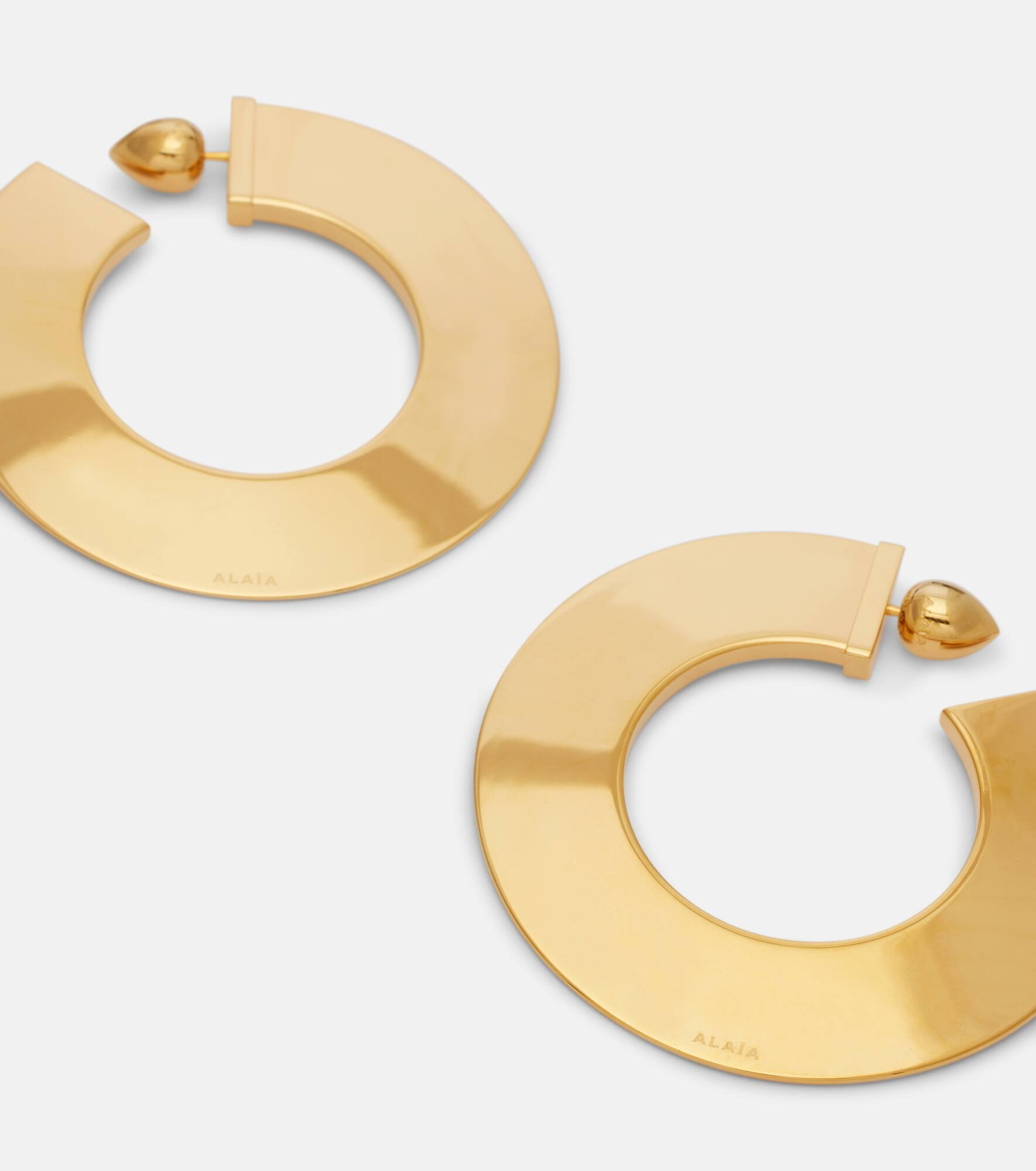 Medium hoop earrings - 4