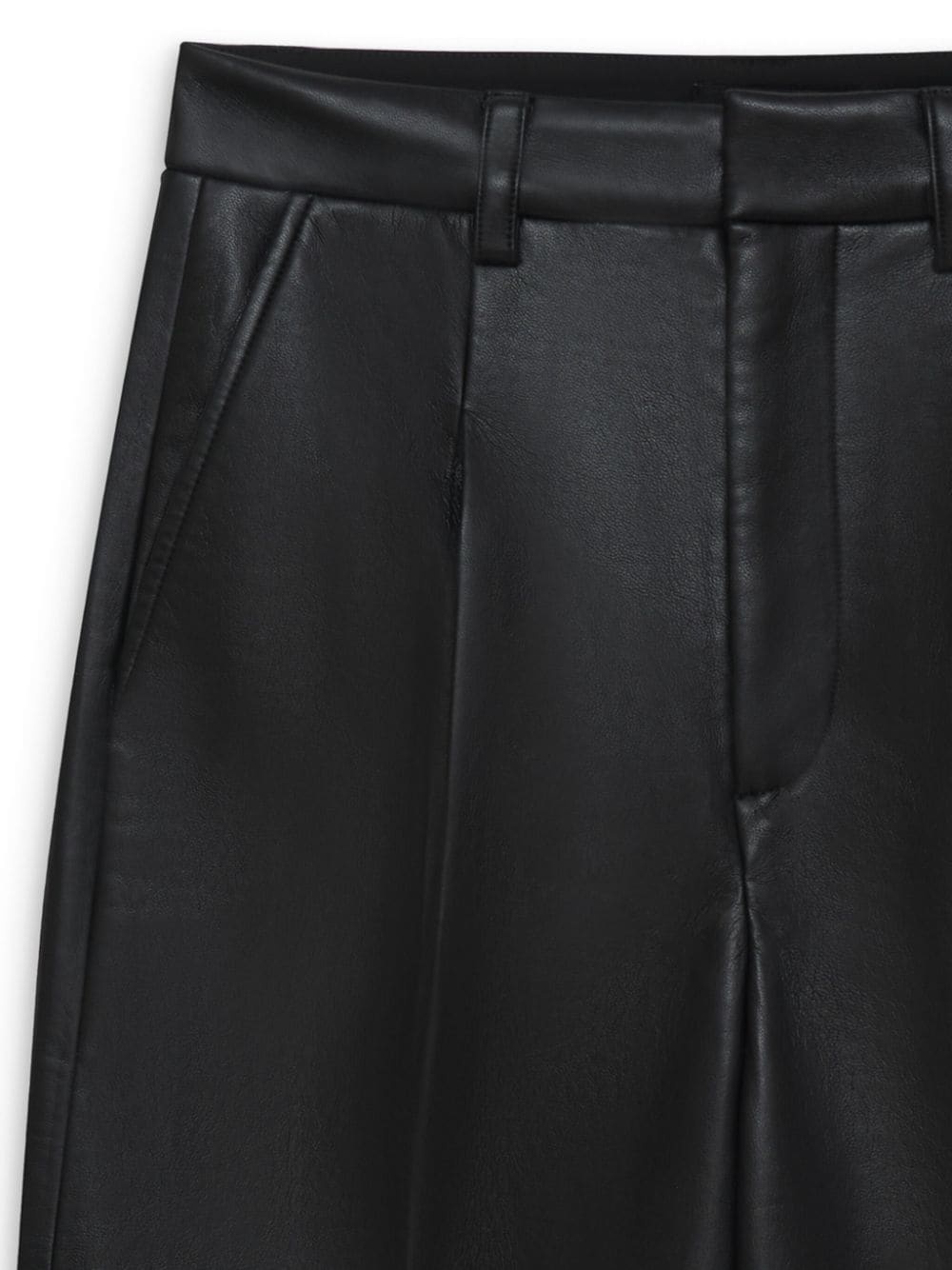 wide-leg recycled-leather trousers - 4