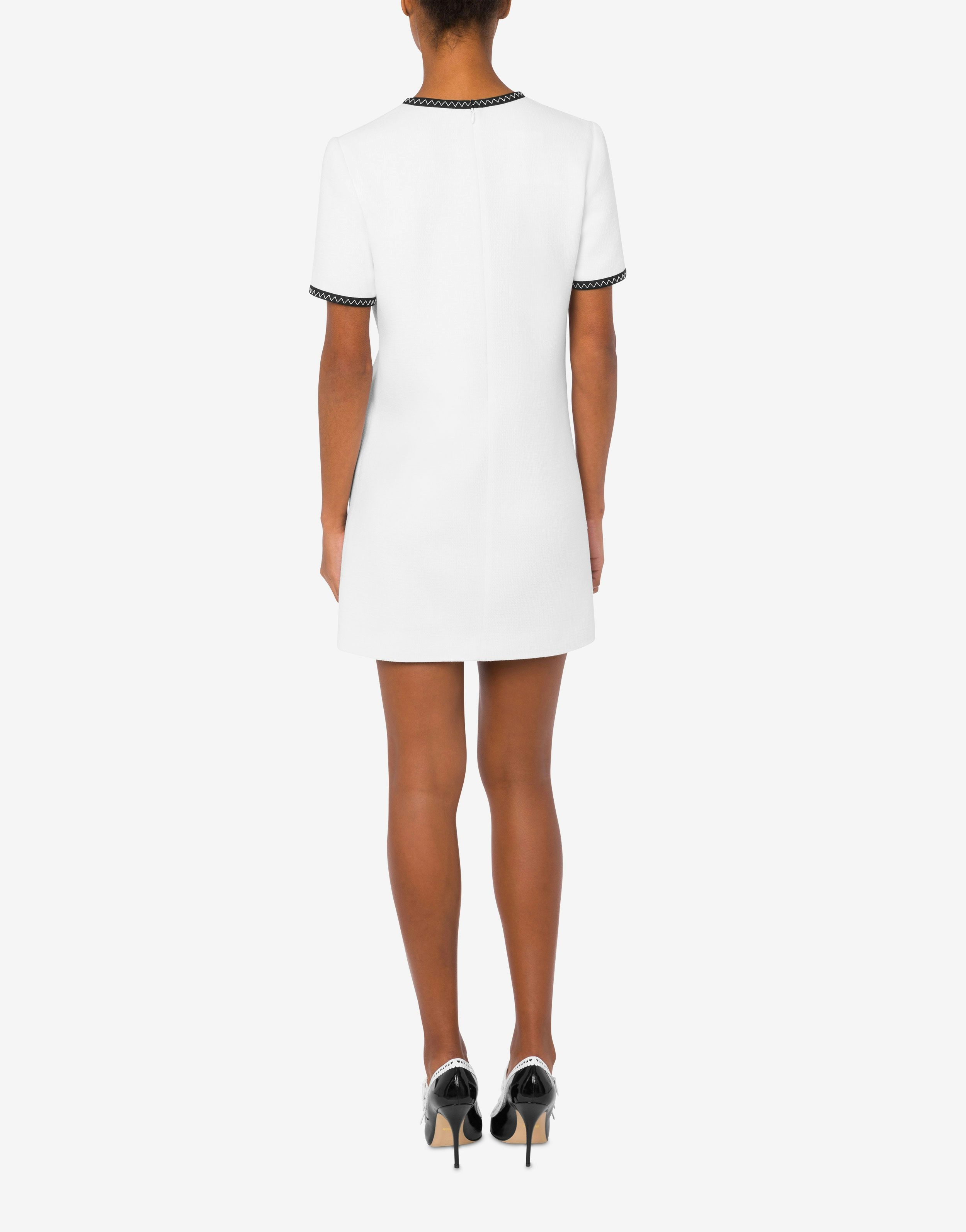GOLD HEART BUTTONS SHORT-SLEEVED DRESS - 3