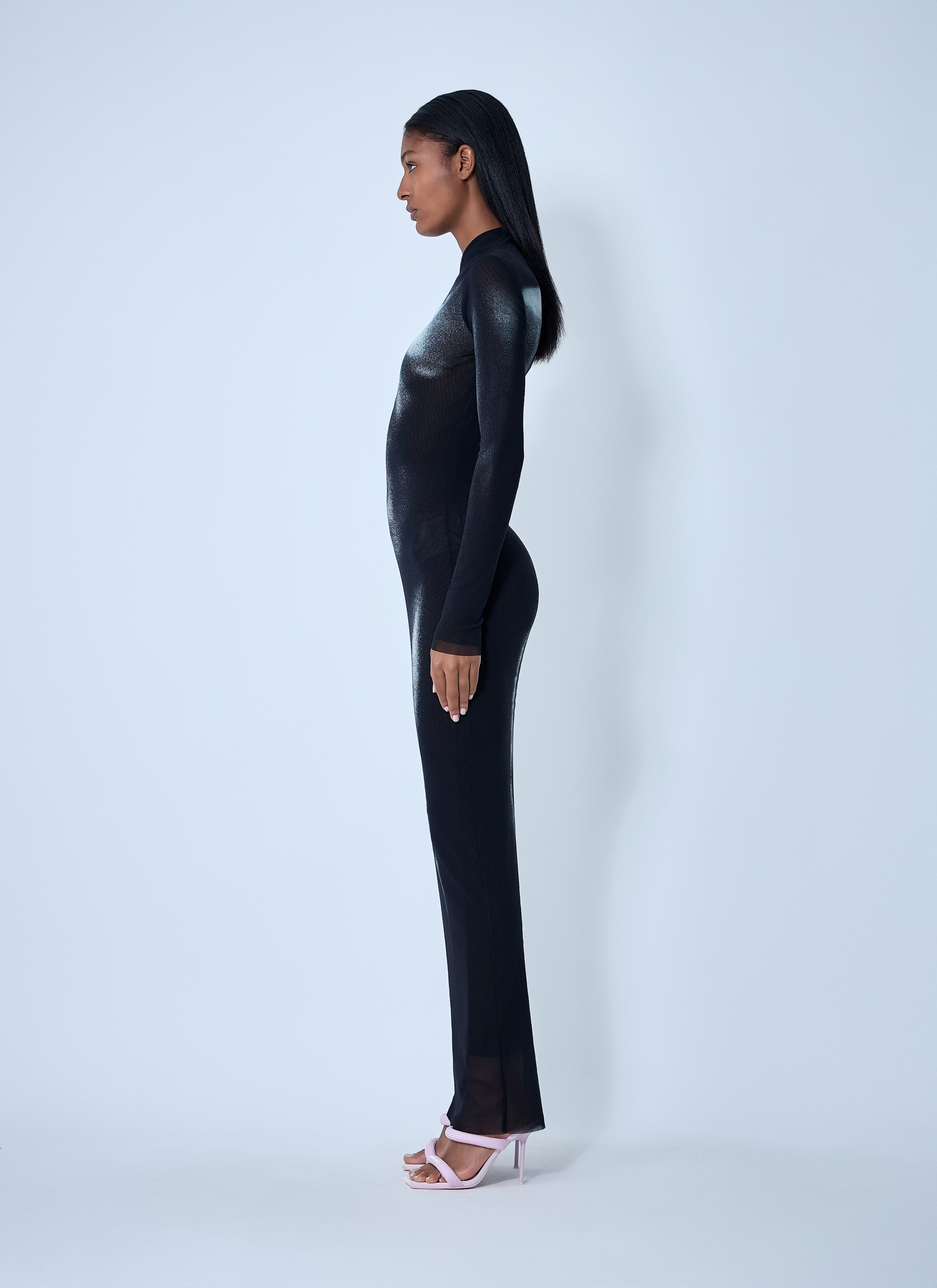 Jean Paul Gaultier Women Wood Mesh Maxi Dress - 3