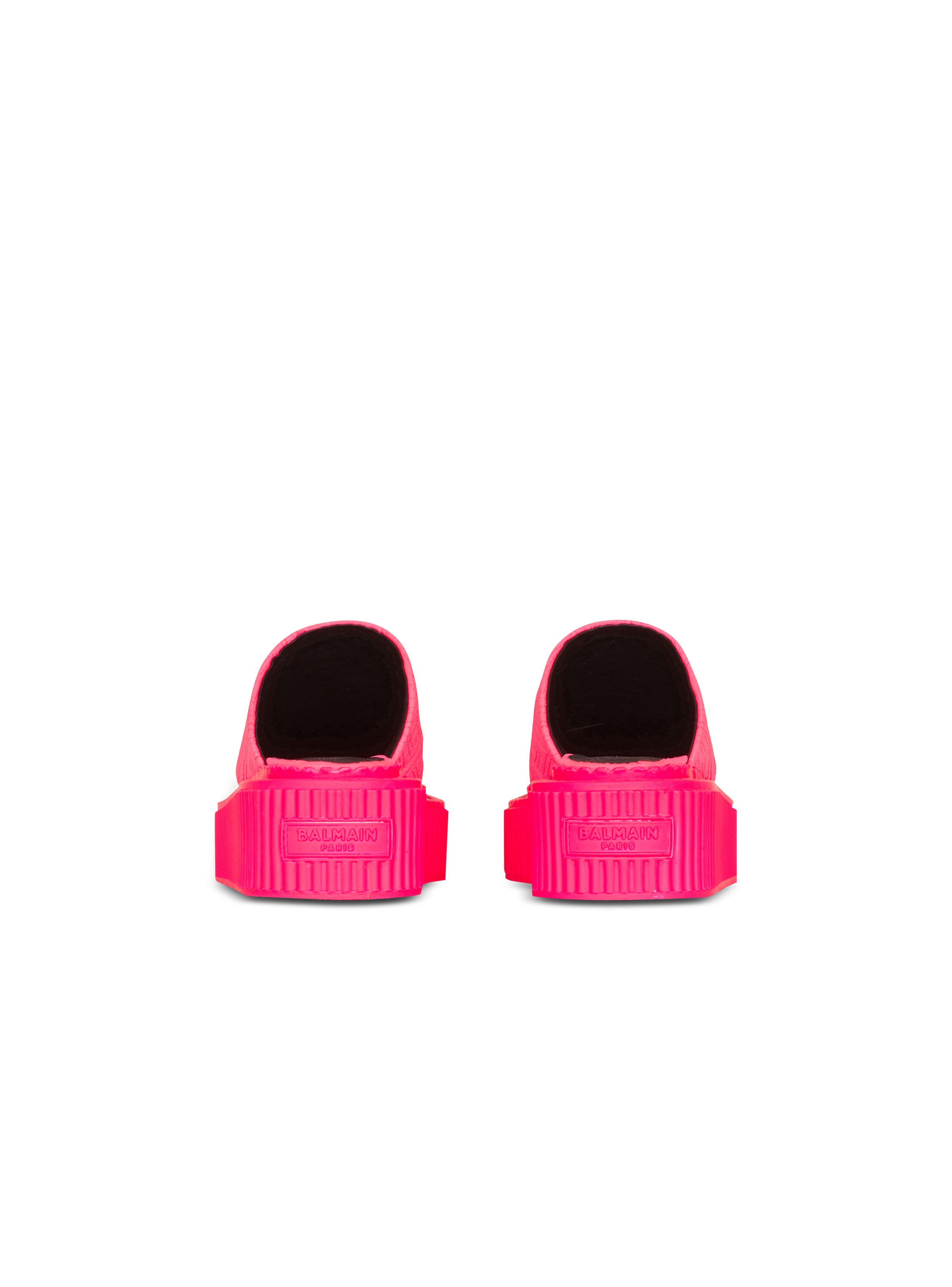 Bicolor Uda mules with Balmain monogram - 4