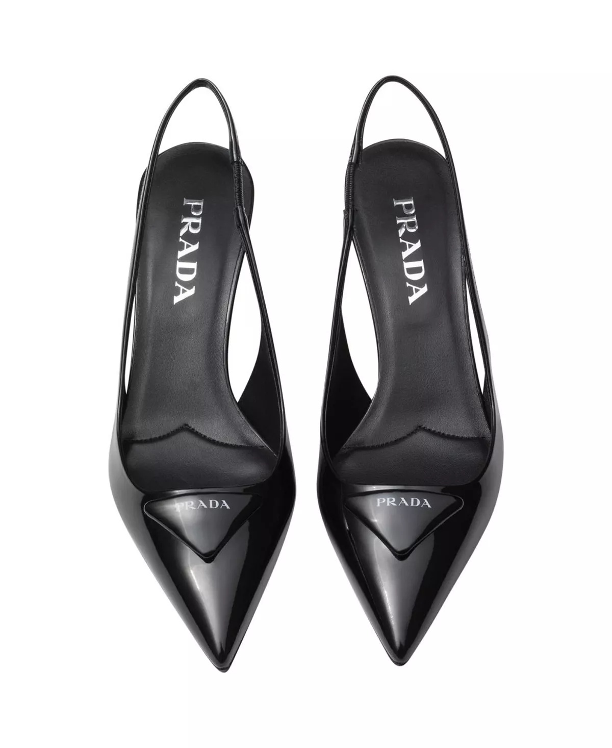 Women's Patent Leather Slingback Pumps - 3