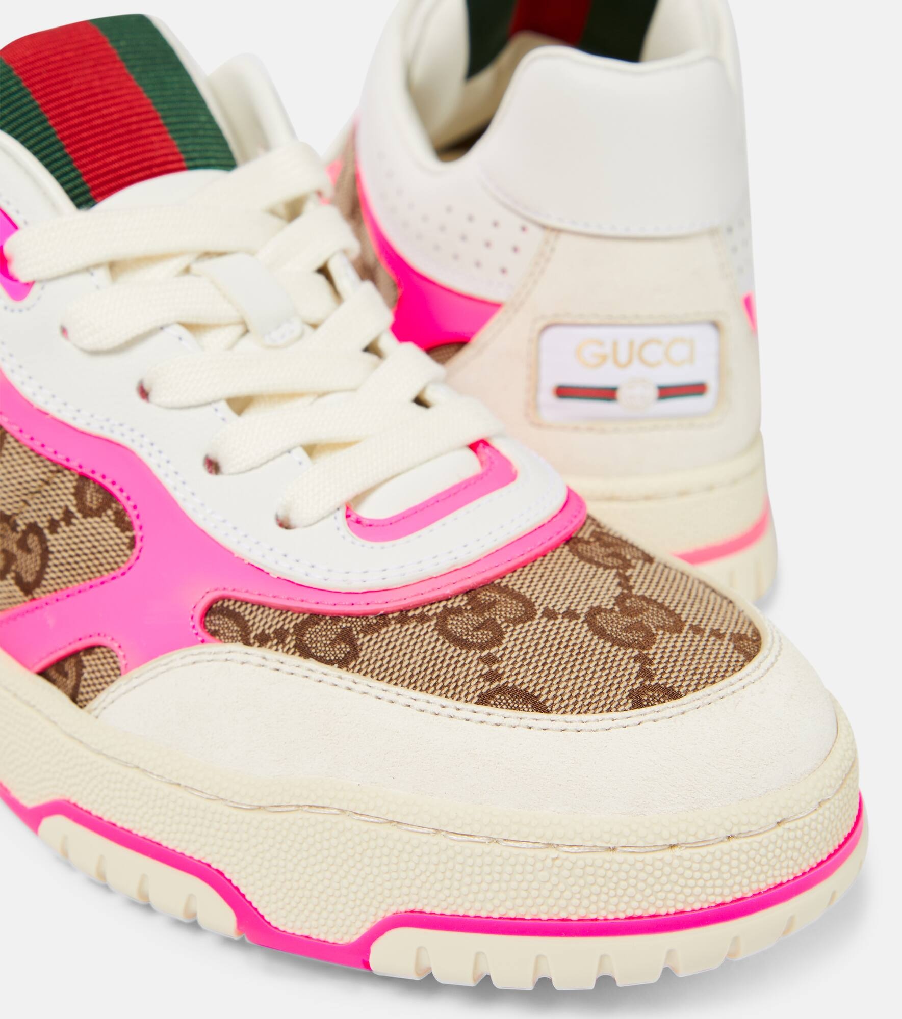 Gucci Re-Web leather sneakers - 6