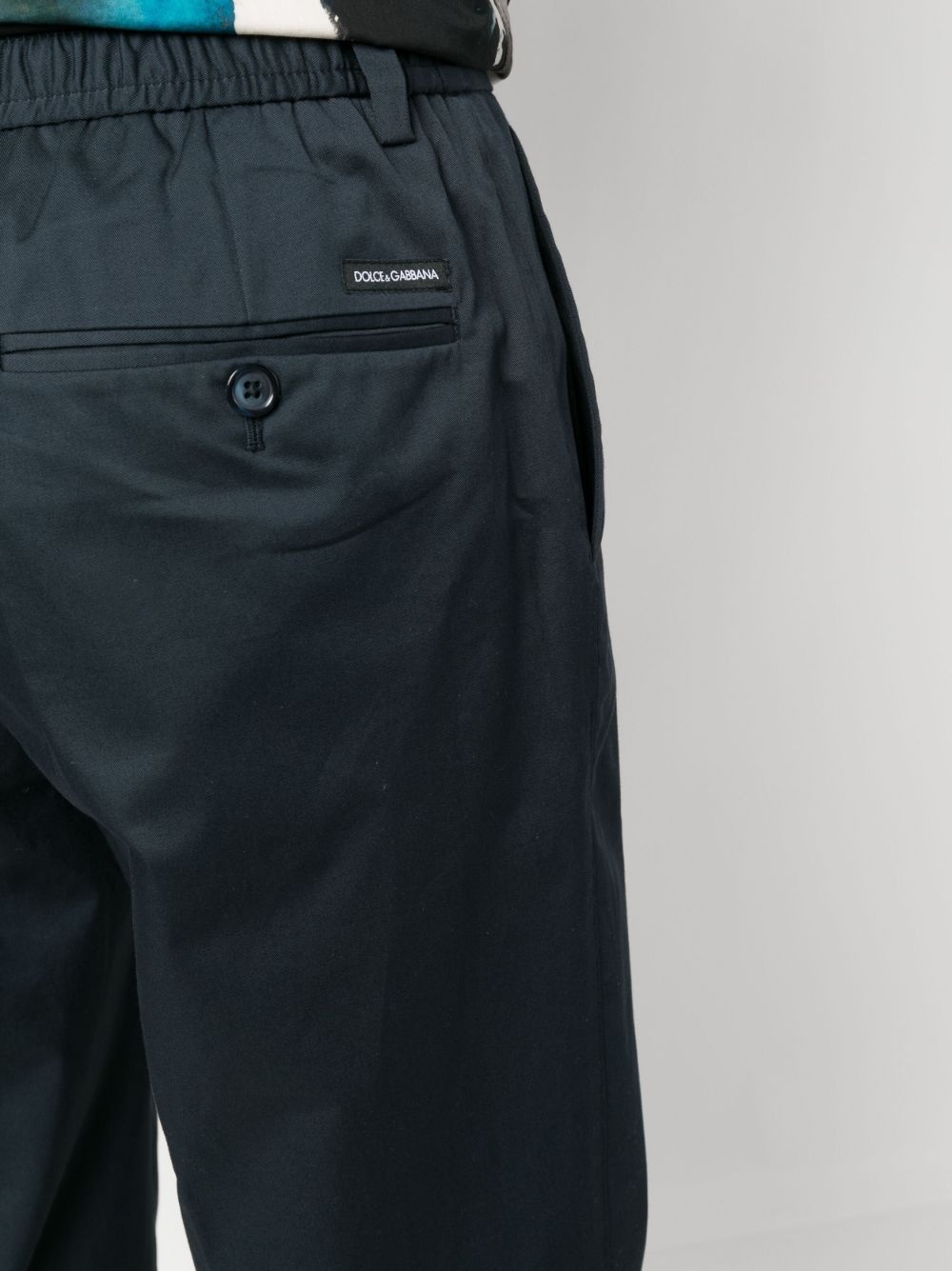 slim-fit cotton chino trousers - 5