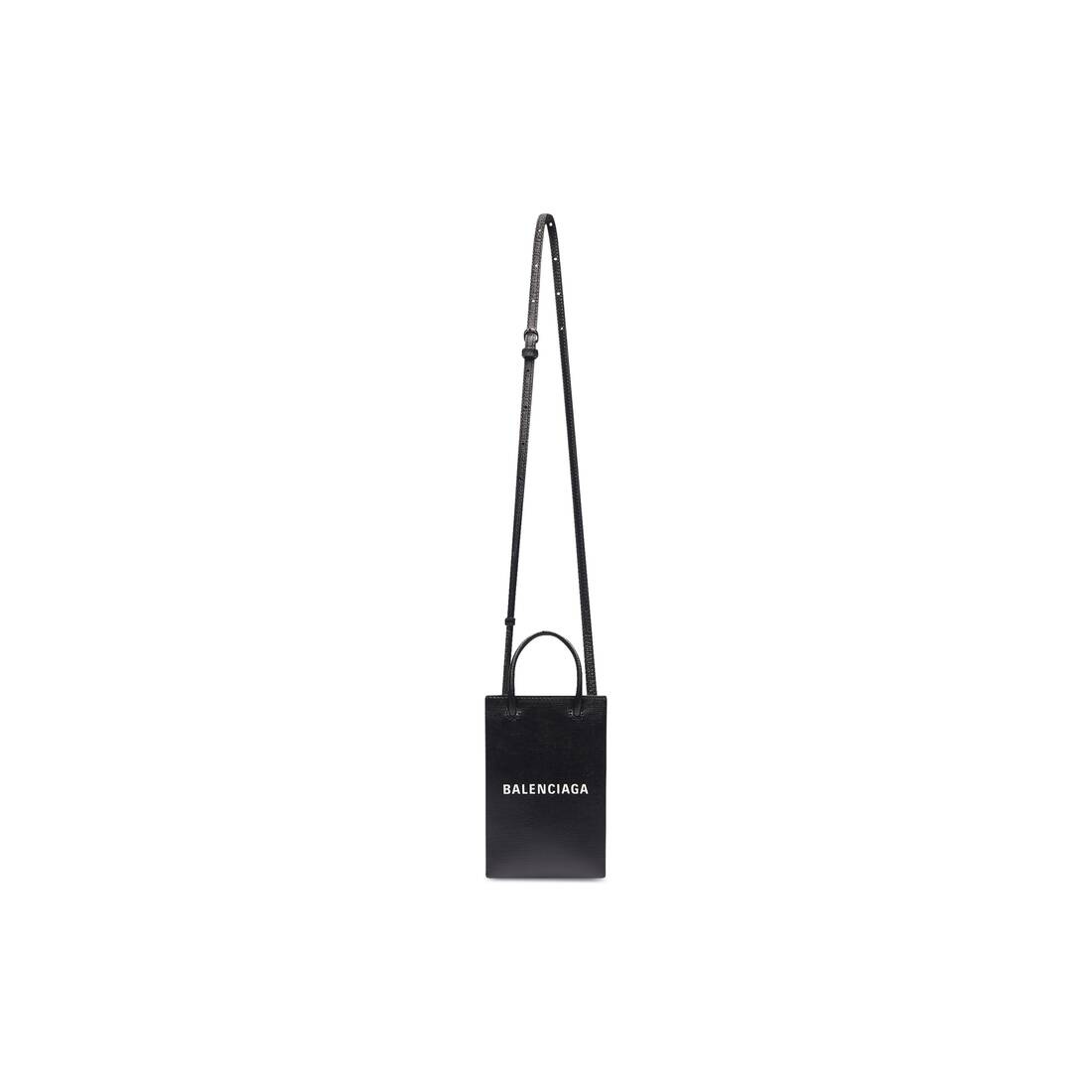 Mini Shopping Bag in Black - 4