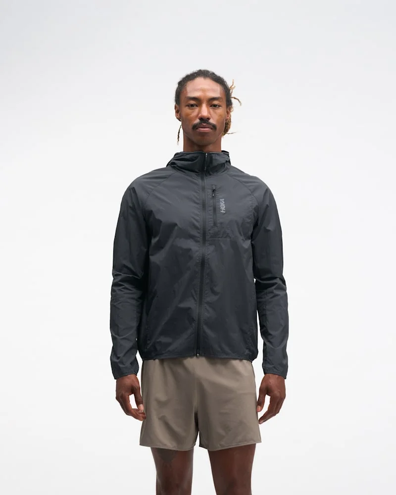Men's SkyFlow Wind Jacket in Black - 1