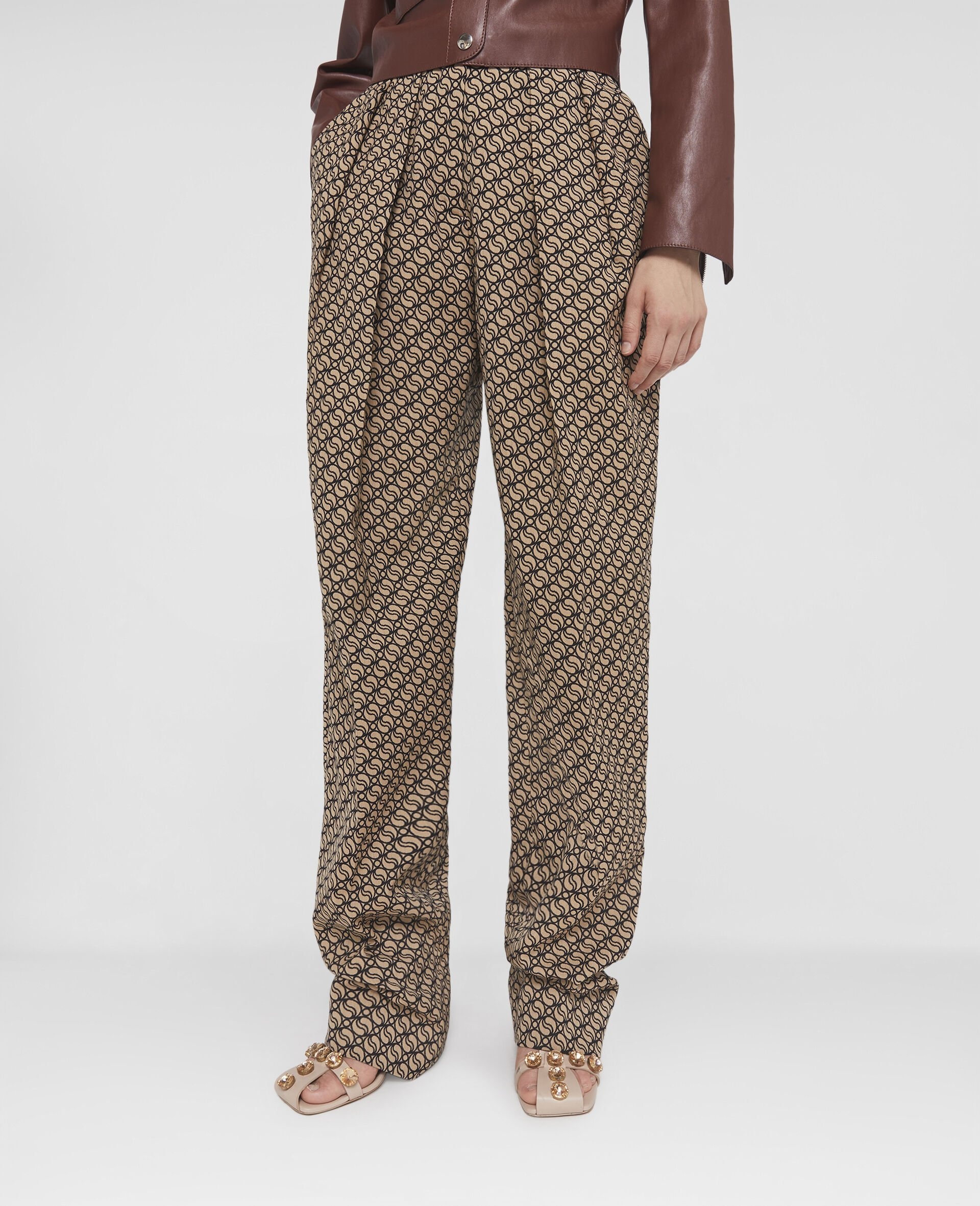 S-Wave Pleat Front Straight Leg Trousers - 5