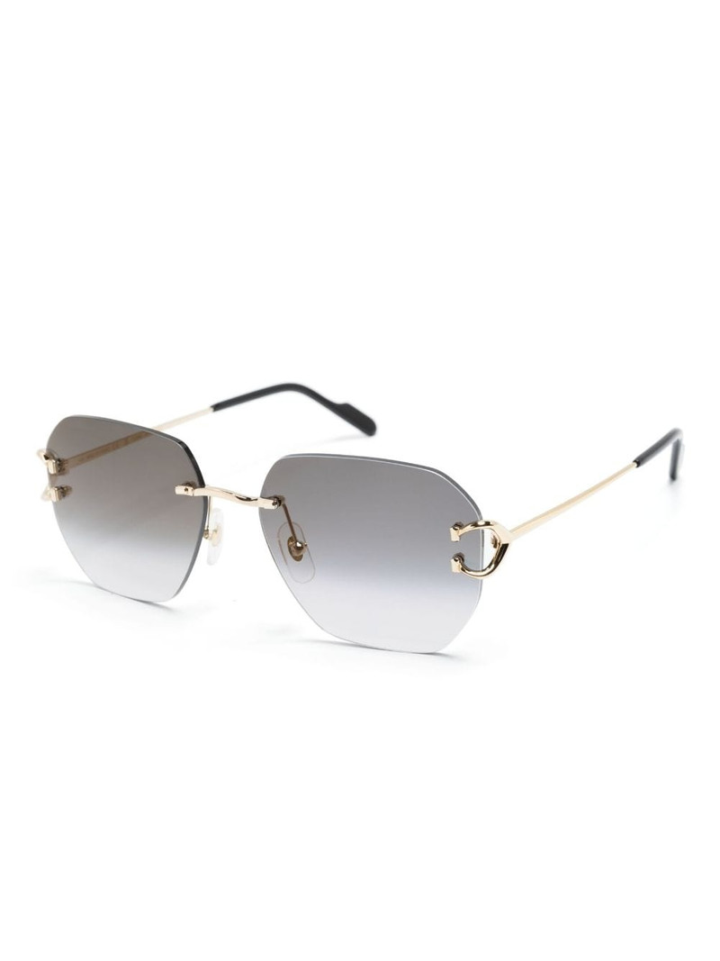 Cartier Signature C rimless sunglasses outlook