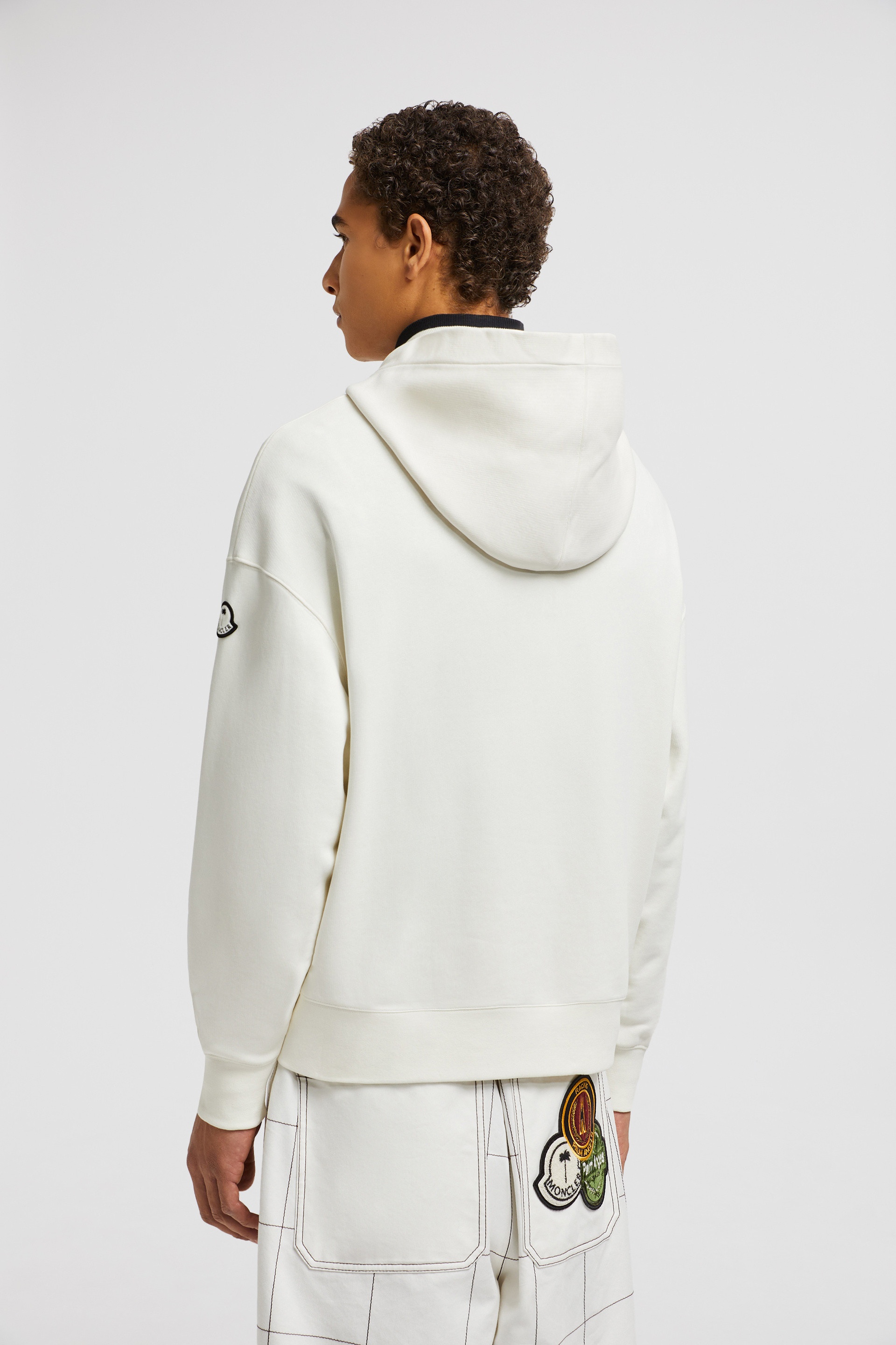 【MONCLER】Moncler×Palm Angels フーディー コットン パーカー Moncler Moncler x Palm Angels Racing Logo Cotton Hoodie