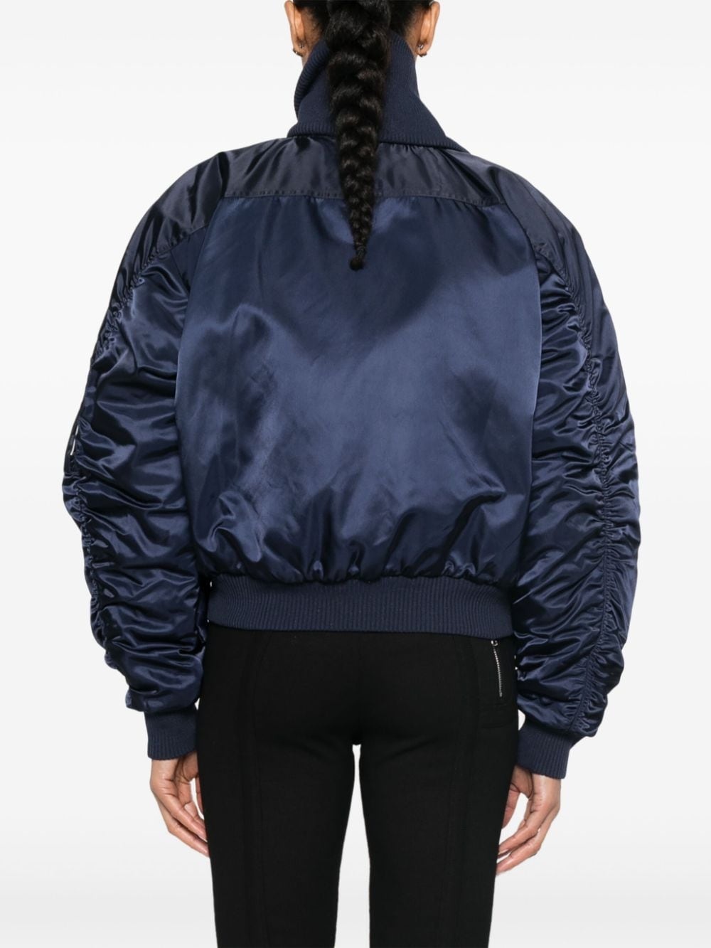 panel-detail bomber jacket - 4