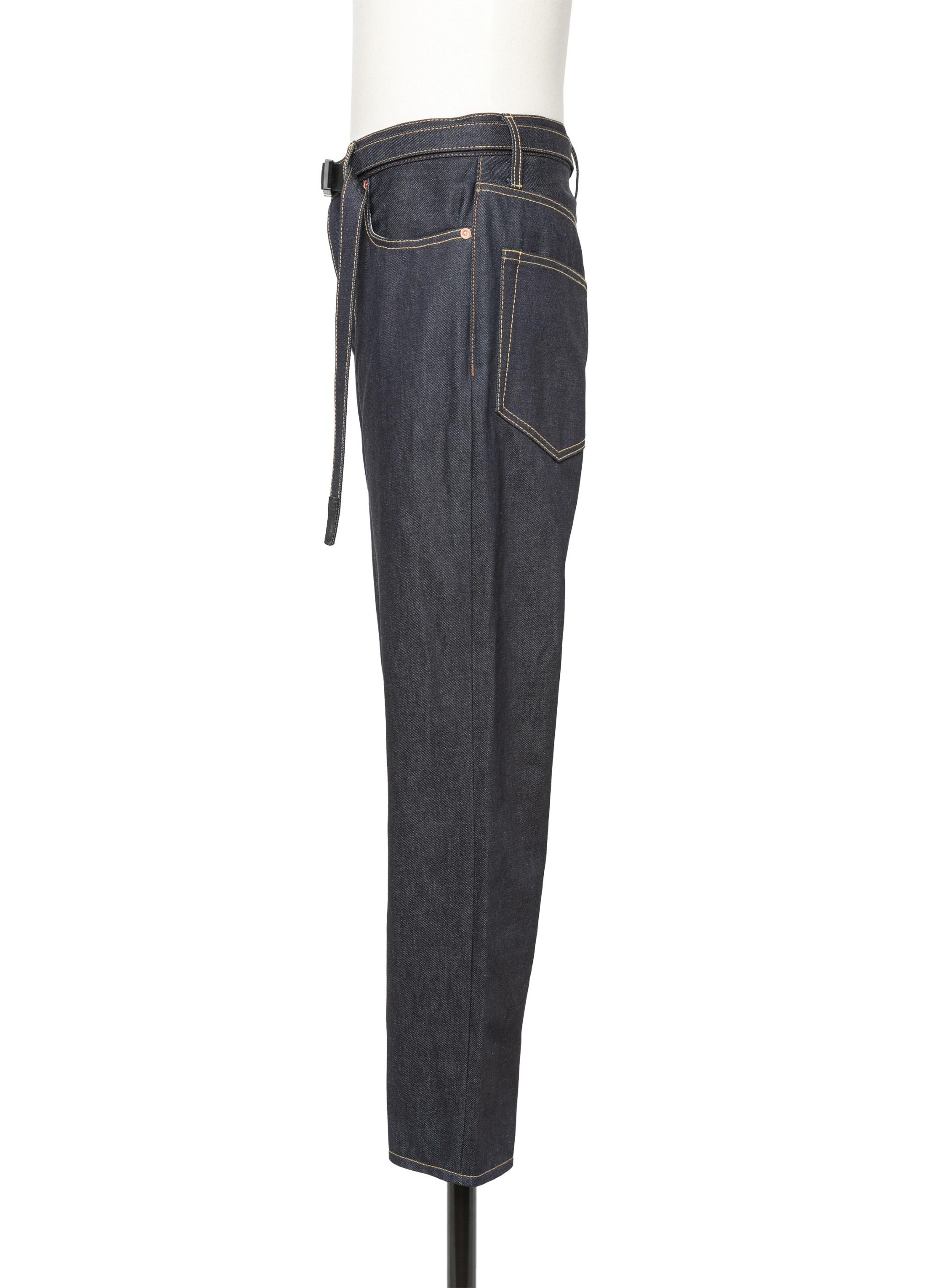 Cropped Tapered Denim Pants - 2