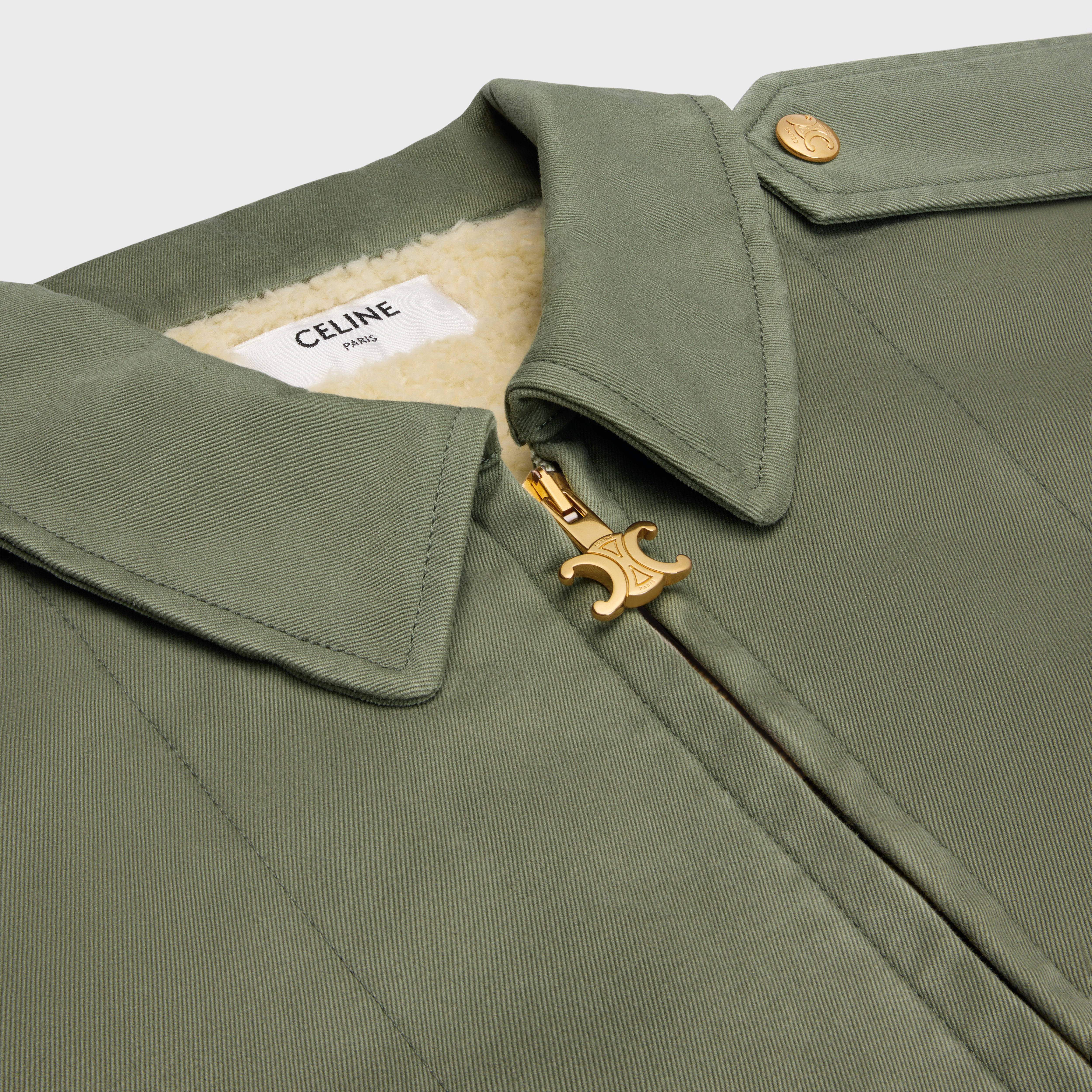 overshirt in technical cotton - 3