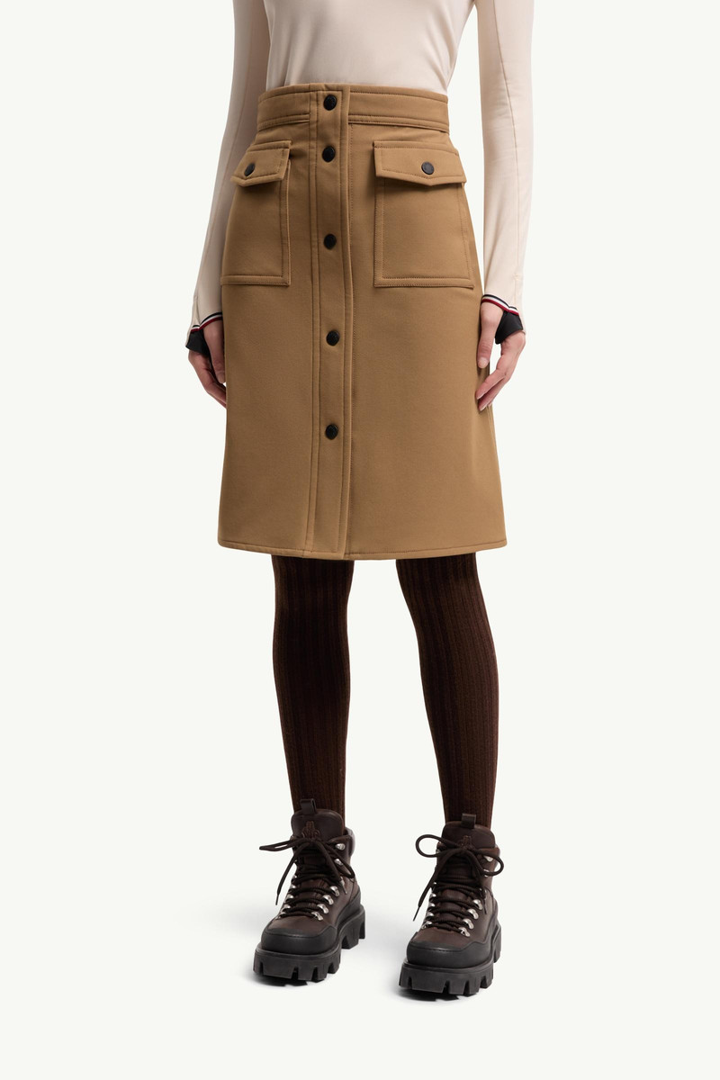 Technical Twill Knee-Length Skirt 4