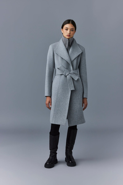 MACKAGE NORITA 2-in-1 double face wool coat with sash outlook
