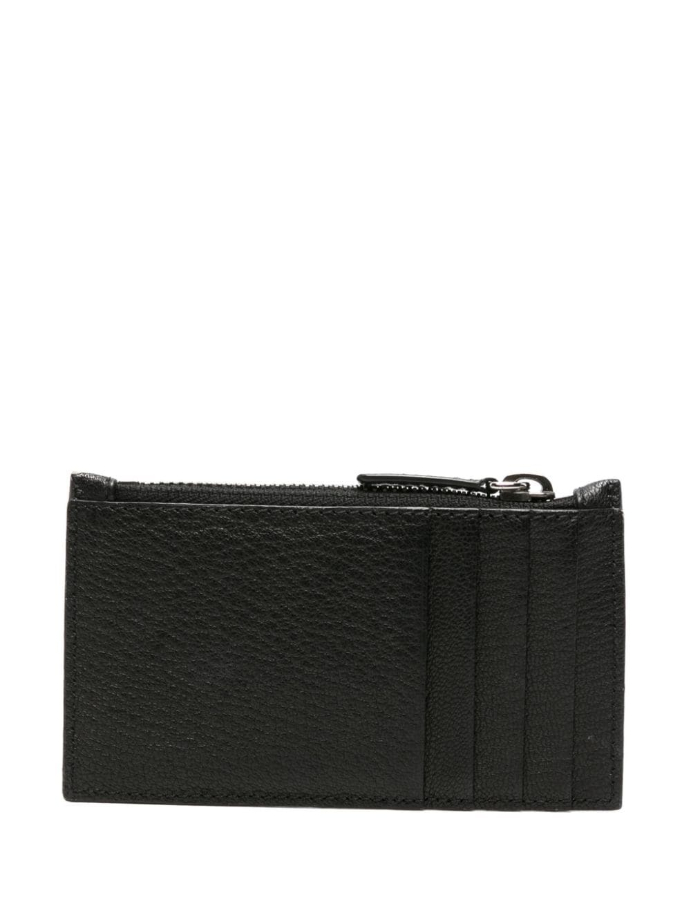 RC-plaque leather cardholder - 2
