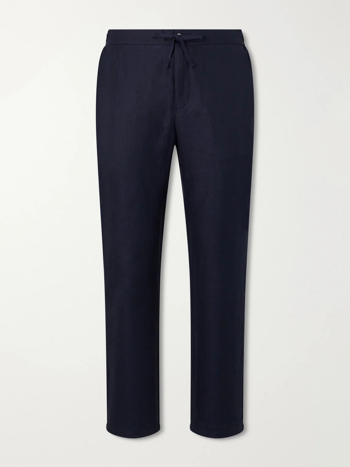 Mendes Straight-Leg Linen and Cotton-Blend Twill Drawstring Trousers - 1