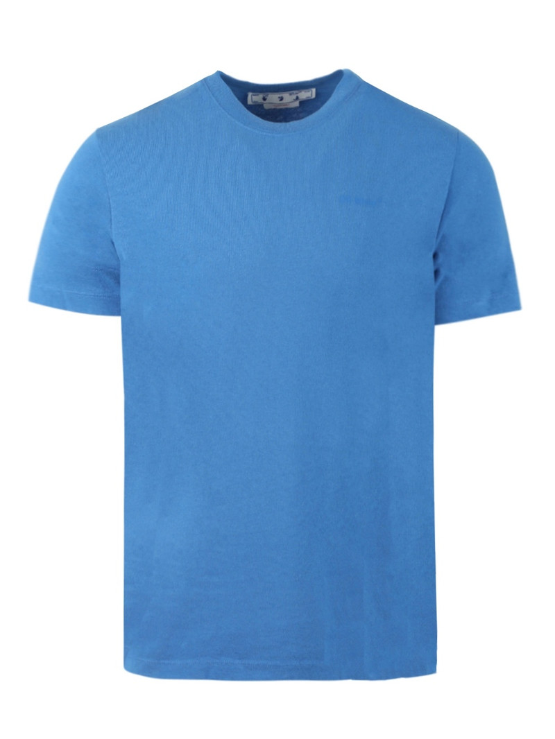 Diagonal Tab Slim Tee Peacock - 1