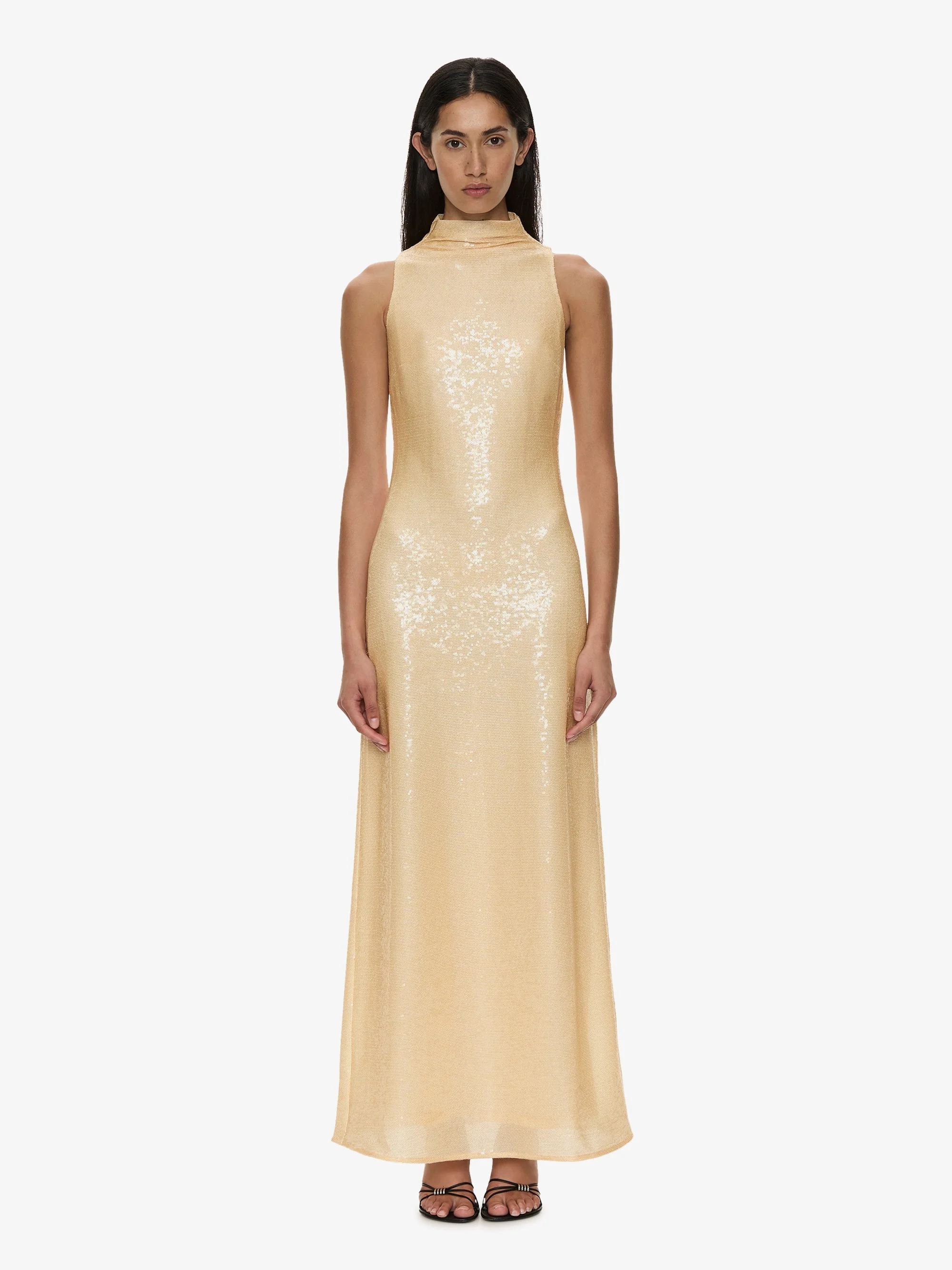 Opaline Sequin Tank Gown - 1