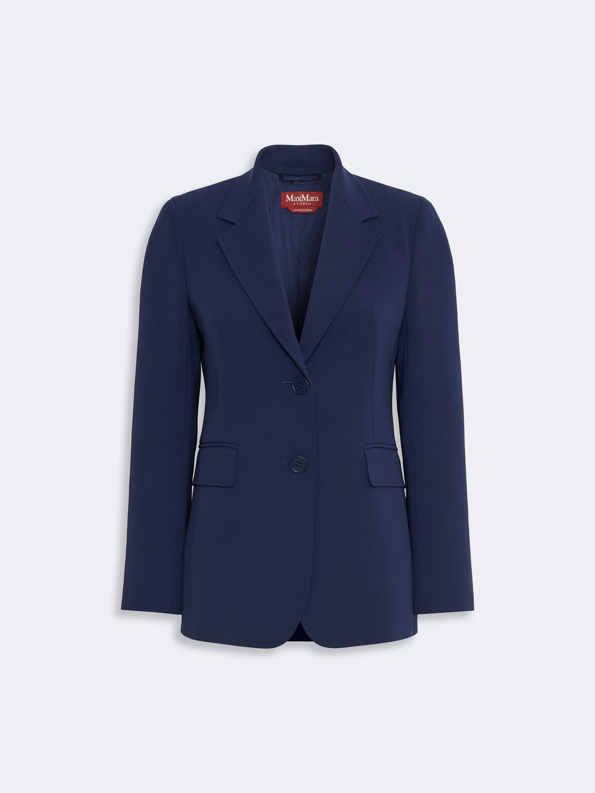 LINZ Single-breasted cady blazer - NAVY - 1