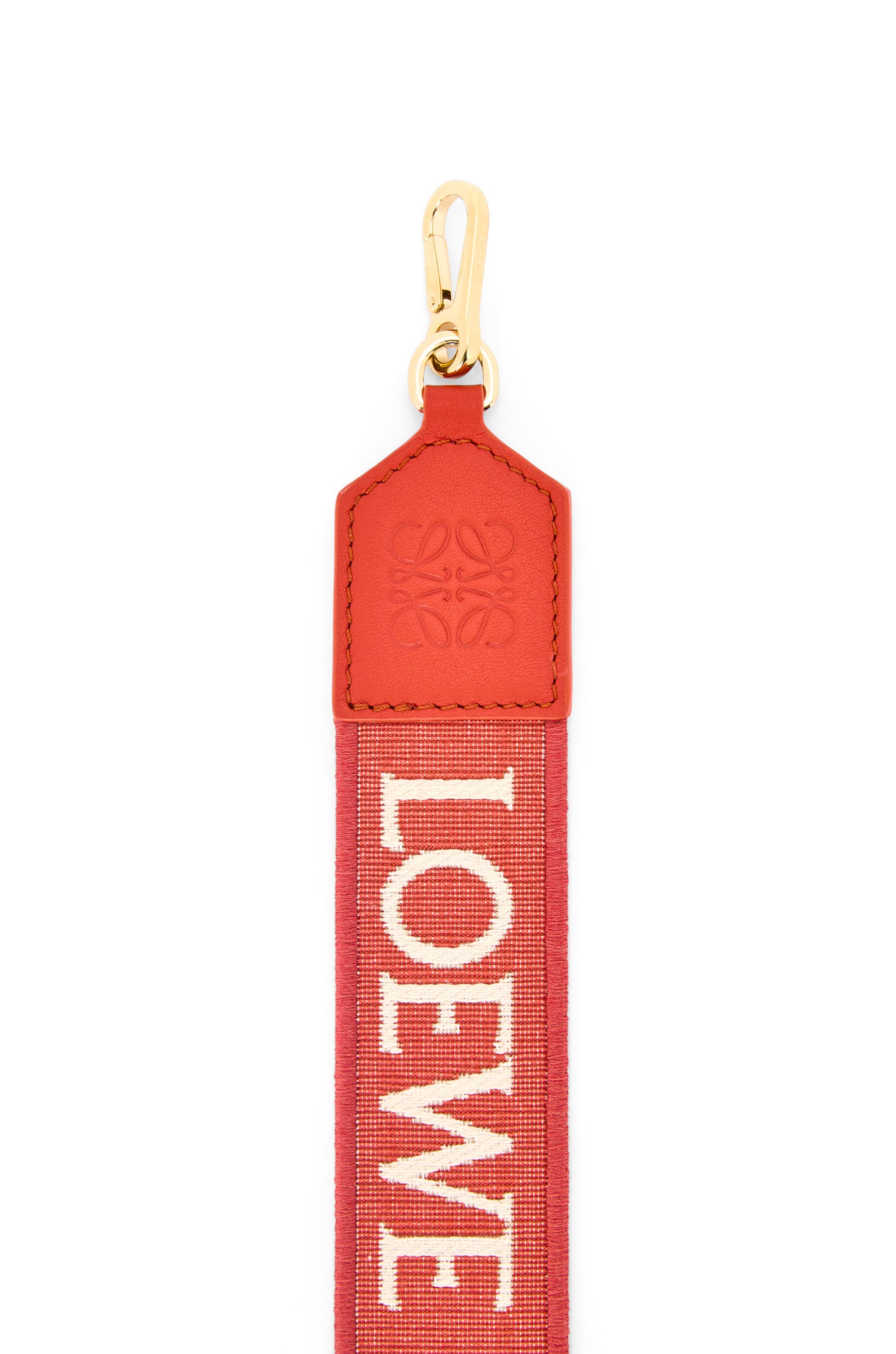 Anagram strap in jacquard and calfskin - 3