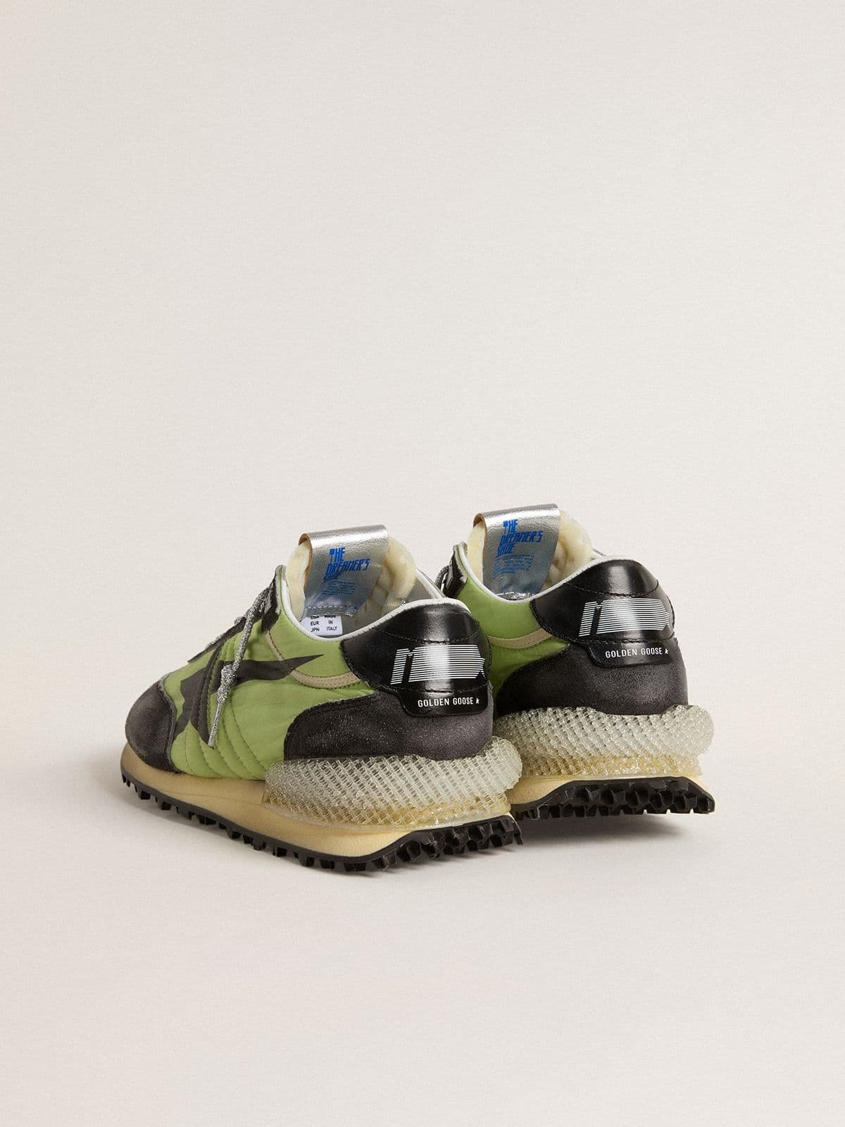 Men's Marathon with green nylon upper and black star - 5