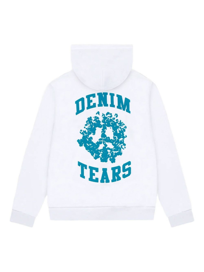 DENIM TEARS long-sleeve zip-up hoodie outlook