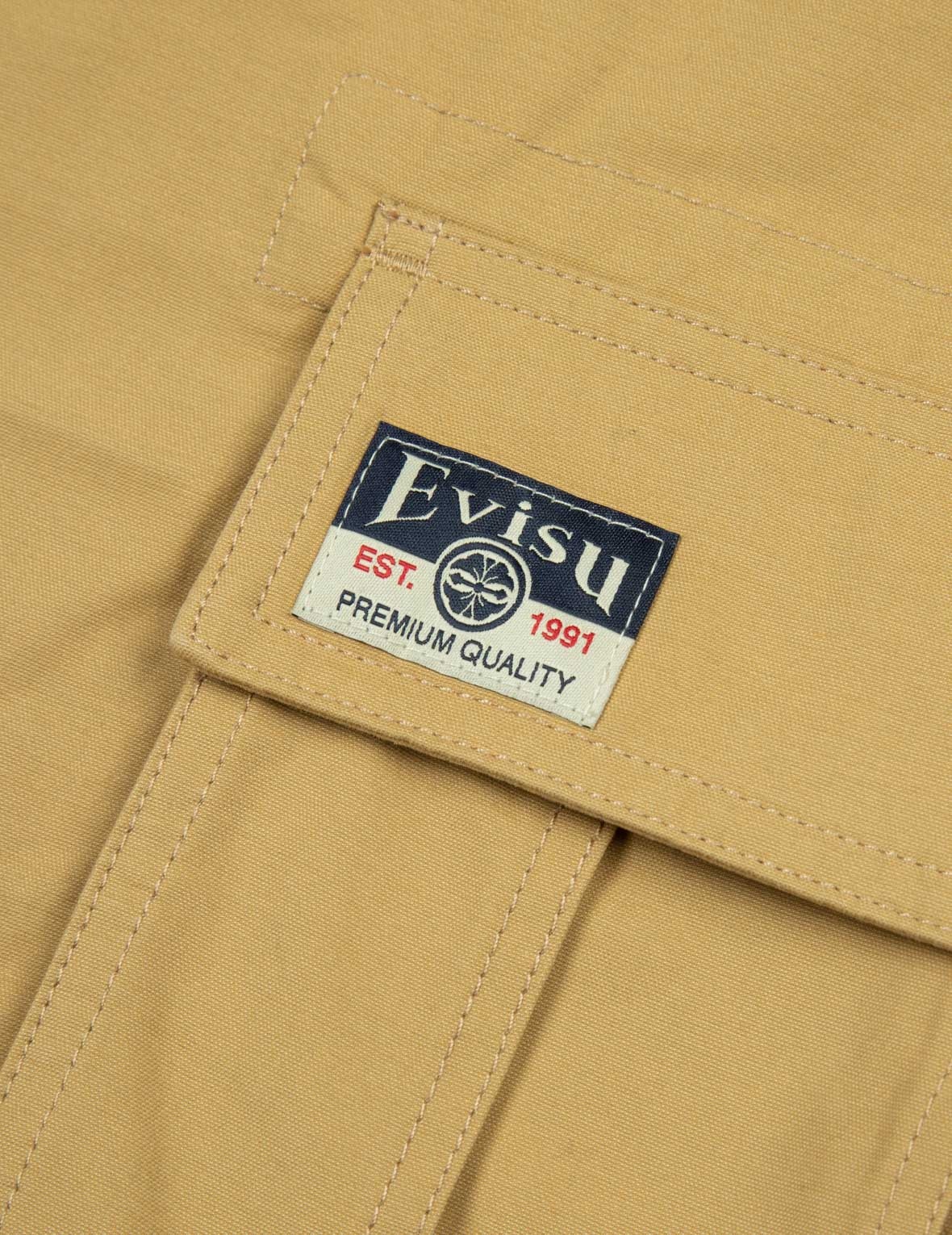 SEAGULL AND LOGO FLAG LABELS PRINT FASHION FIT SHORTS - 9