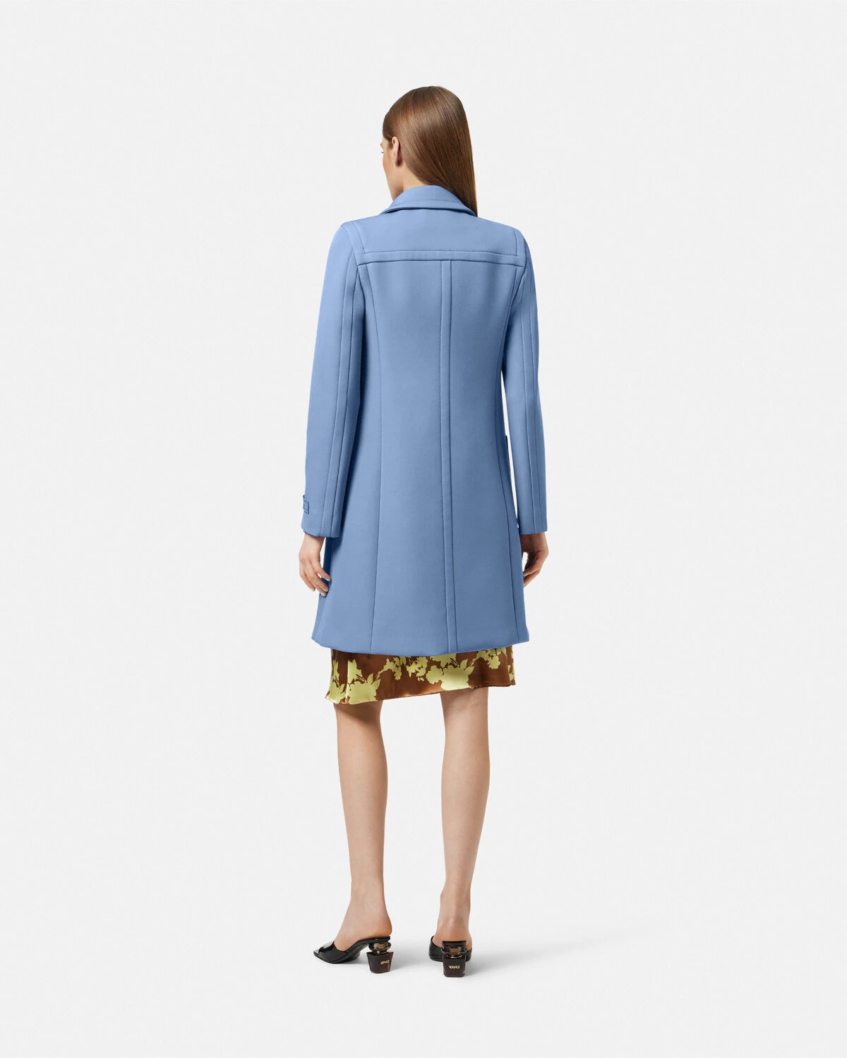 Scuba-Wool A-Line Coat - 5