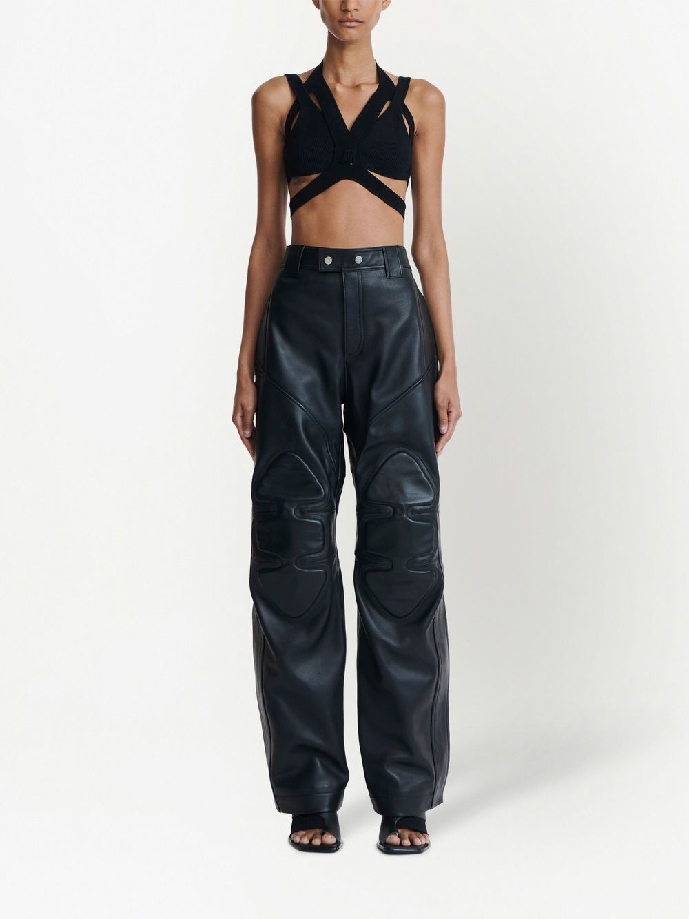 interlink cut-out crop top - 2