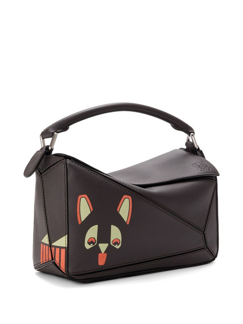 small Puzzle Futurist Cat tote bag 3