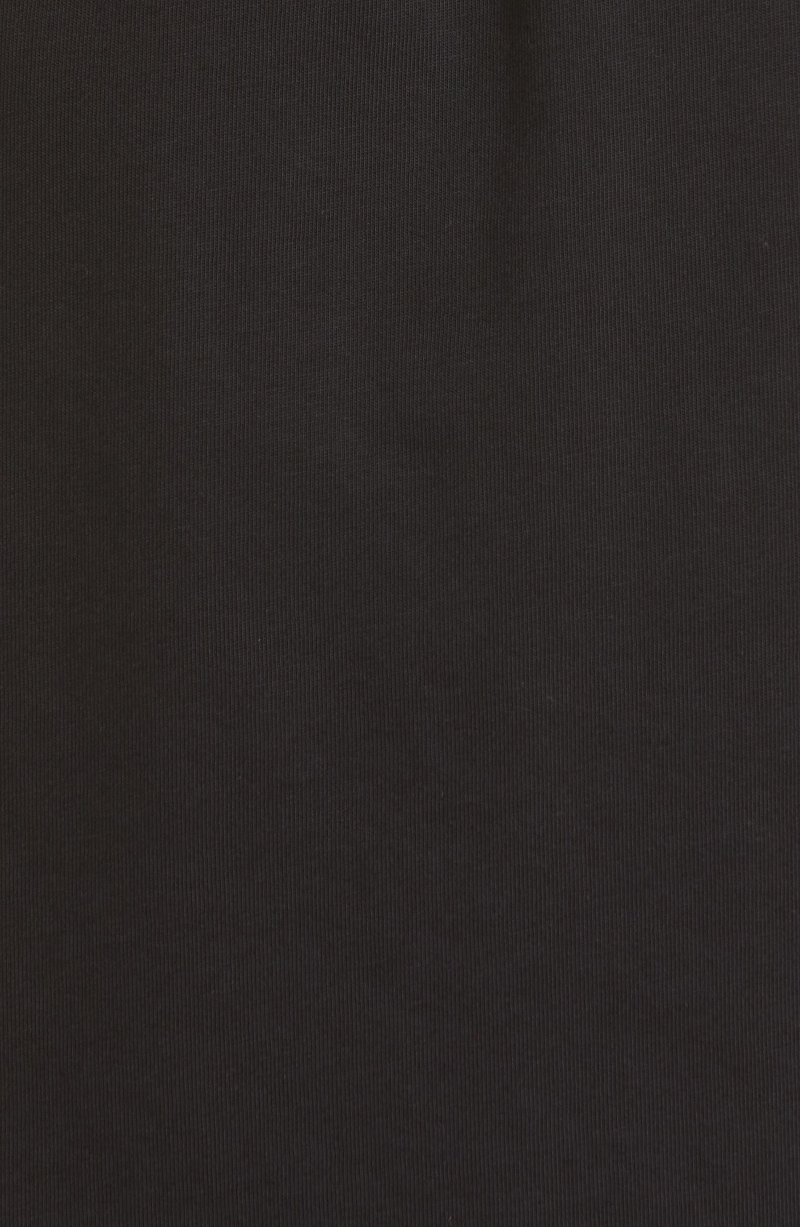 Moncler Drawstring Waist Cotton Jersey Dress in Black at Nordstrom - 6